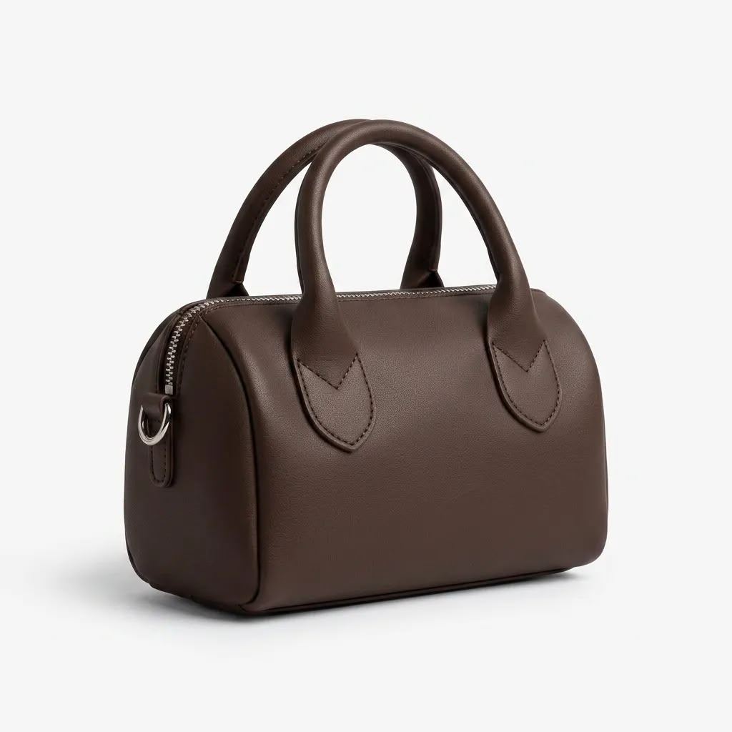 Kahverengi Mat Dokulu Mini El ve Omuz Çantası Kadın Fermuarlı Günlük Şık Çanta 19x11 cm - Lisinya Kahverengi Mat Dokulu Mini El ve Omuz Çantası Kadın Fermuarlı Günlük Şık Çanta 19x11 cm - Lisinya