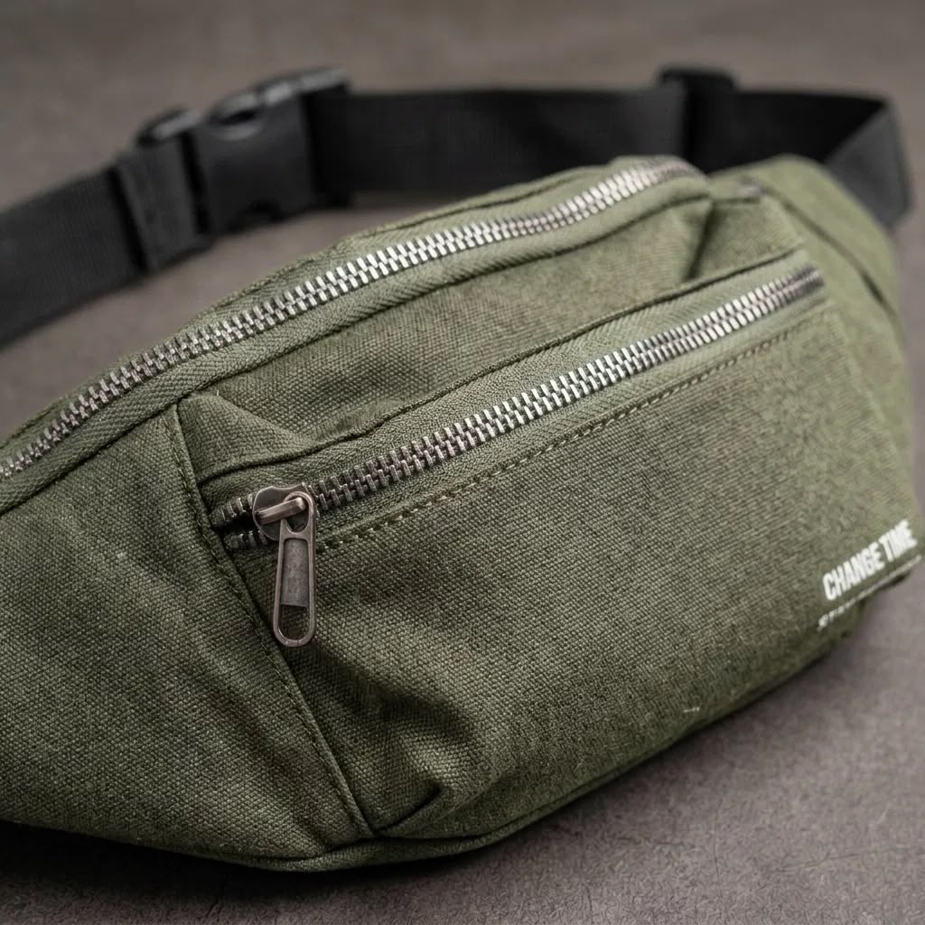 Haki Unisex Bel Çantası Çapraz Askılı Günlük Kullanım Fermuarlı 30x13 cm - Lisinya Haki Unisex Bel Çantası Çapraz Askılı Günlük Kullanım Fermuarlı 30x13 cm - Lisinya