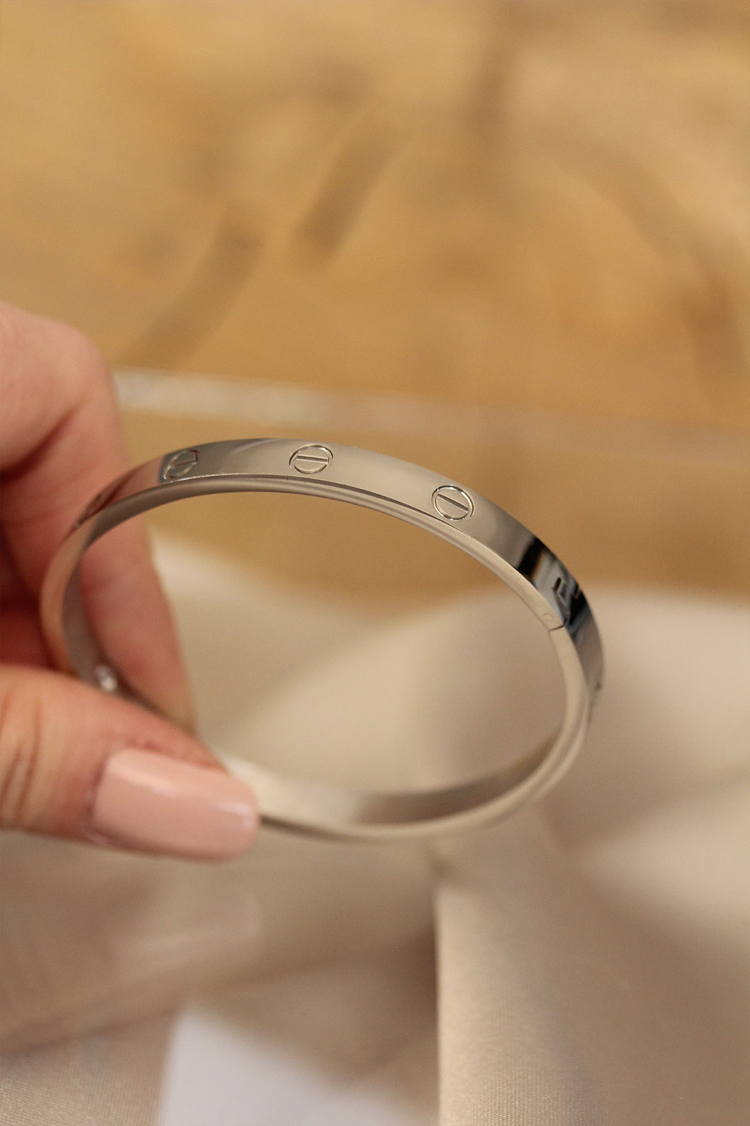 316L Çelik Silver Renk Bilezik - Lisinya