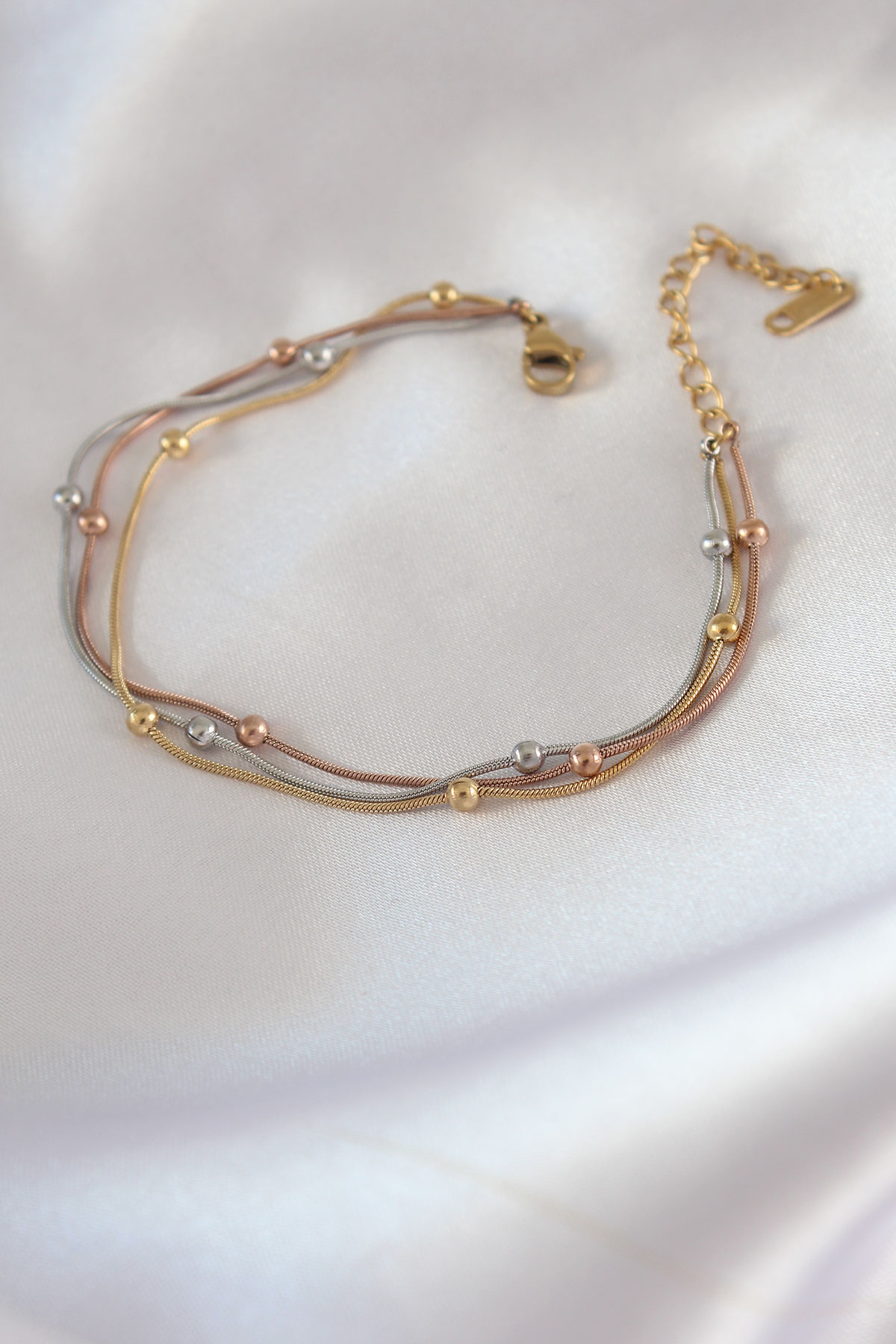 316L Çelik Mix Renk Minimal Toplu Kadın Bileklik - Lisinya