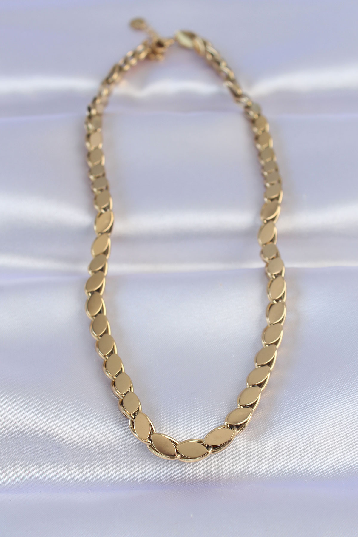 316L Çelik Gold Renk Arpa Model Kolye - Lisinya