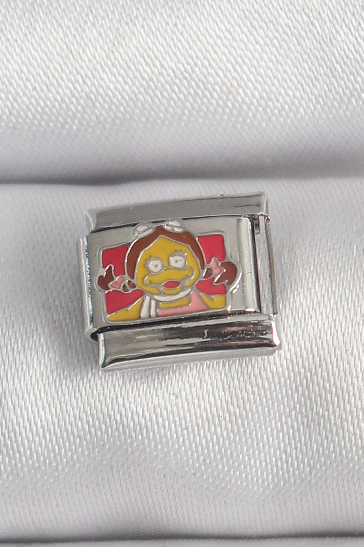 316L Çelik Gümüş Renk Renkli Çocuk İşlemeli Nomination Charm - Lisinya