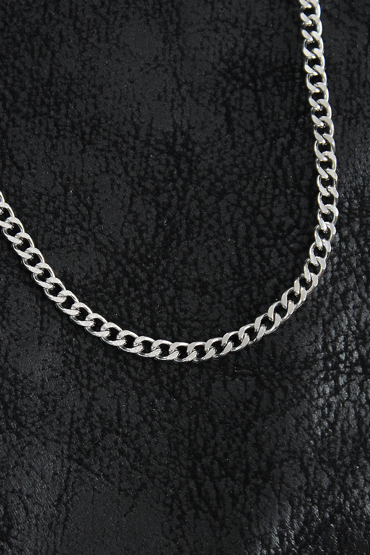 316L Çelik Klasik Zincir Model Gümüş Renk Erkek Kolye - Lisinya