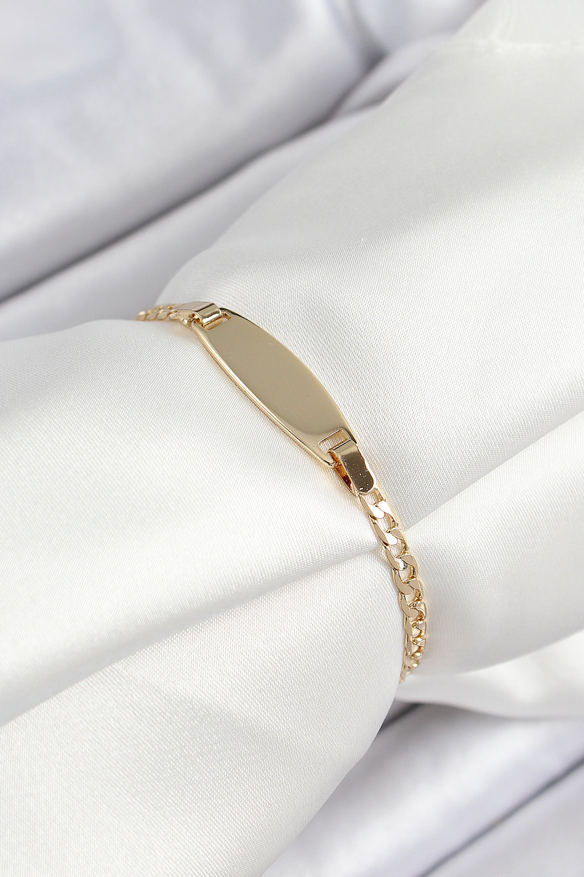 Pirinç Oval Model Gold Renk Xuping Bebek Künyesi - Lisinya