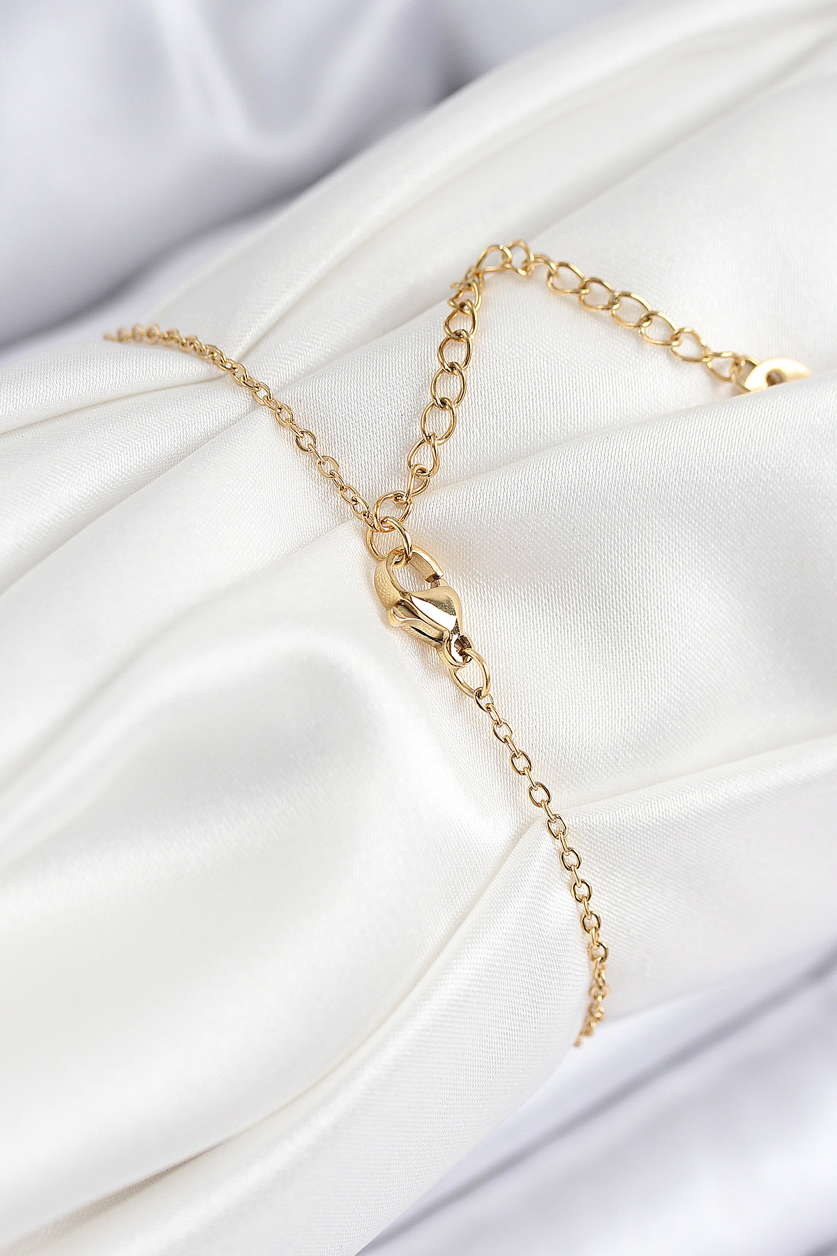 316L Çelik Nazar Boncuğu Model Gold Renk Kadın Bileklik - Lisinya