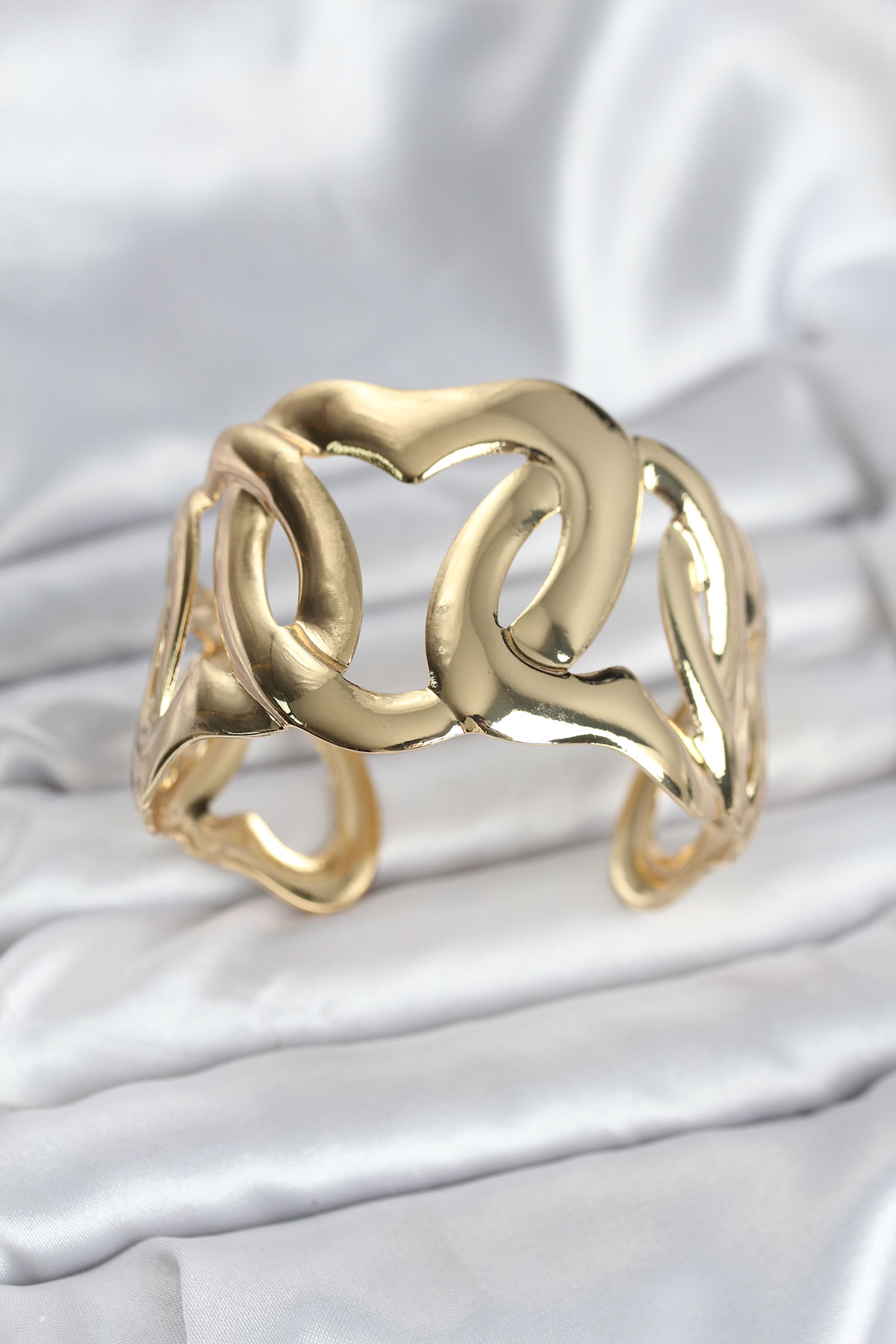 Pirinç Gold Renk Vintage Kadın Bileklik - Lisinya