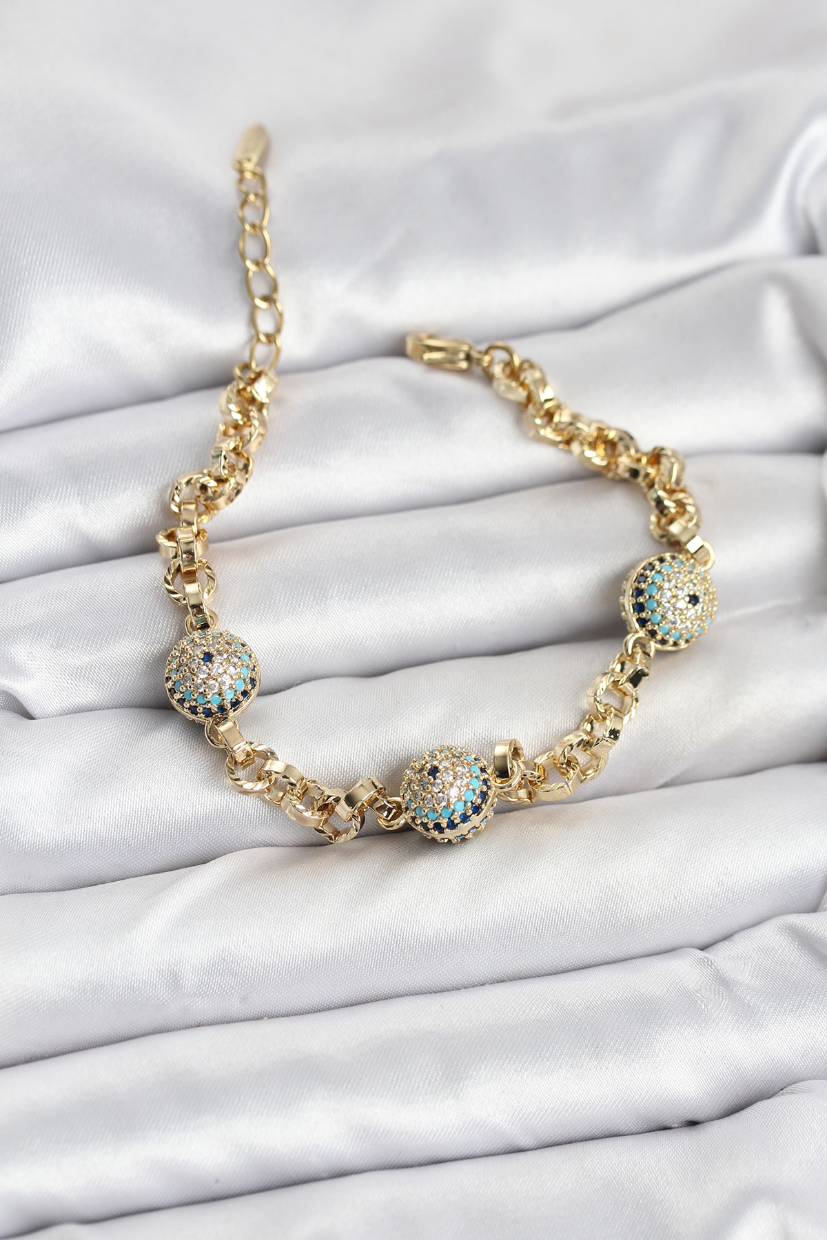 Xuping VIP Nazarlı Gold Renk Bileklik - Lisinya