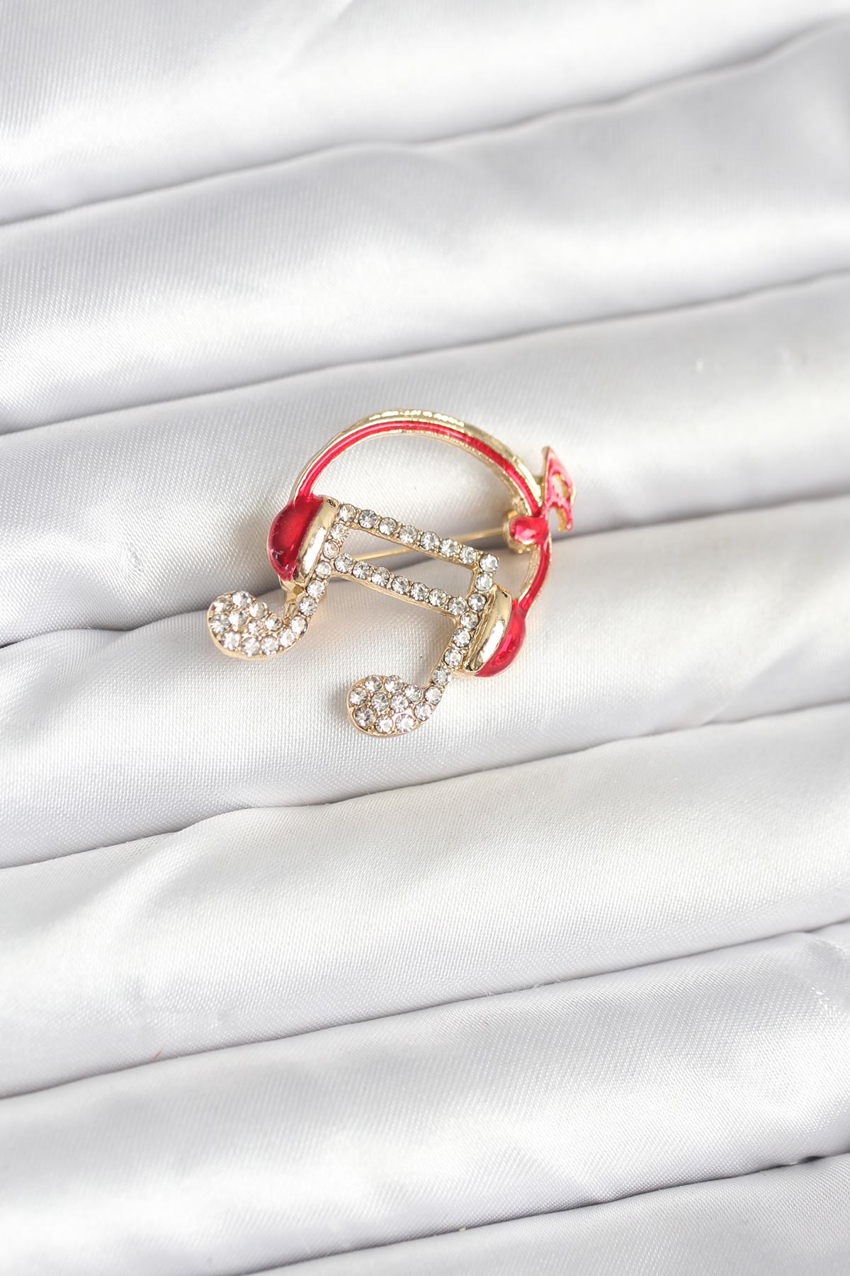 Kulaklıklı Nota Model Broş - Lisinya