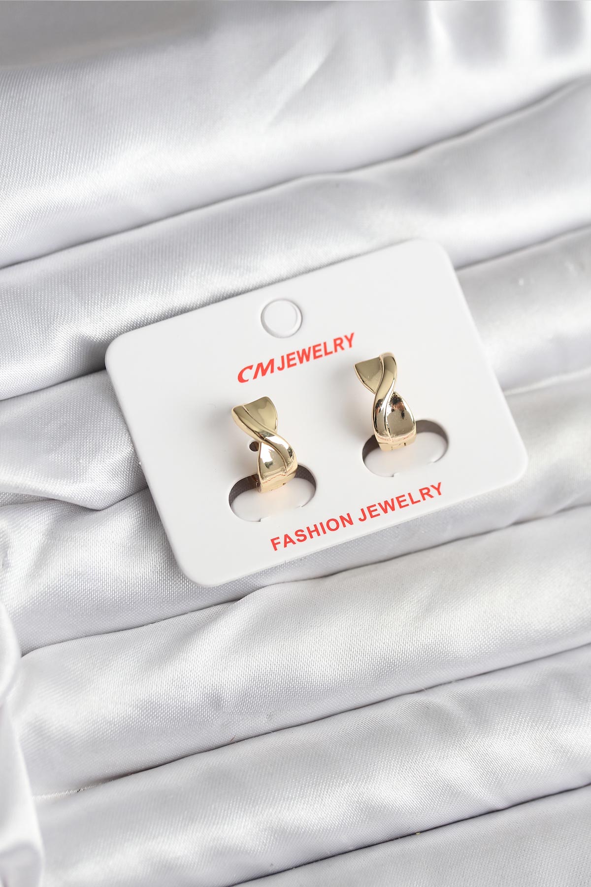 14K Gold Renk Kaplama CM Kadın Küpe - Lisinya