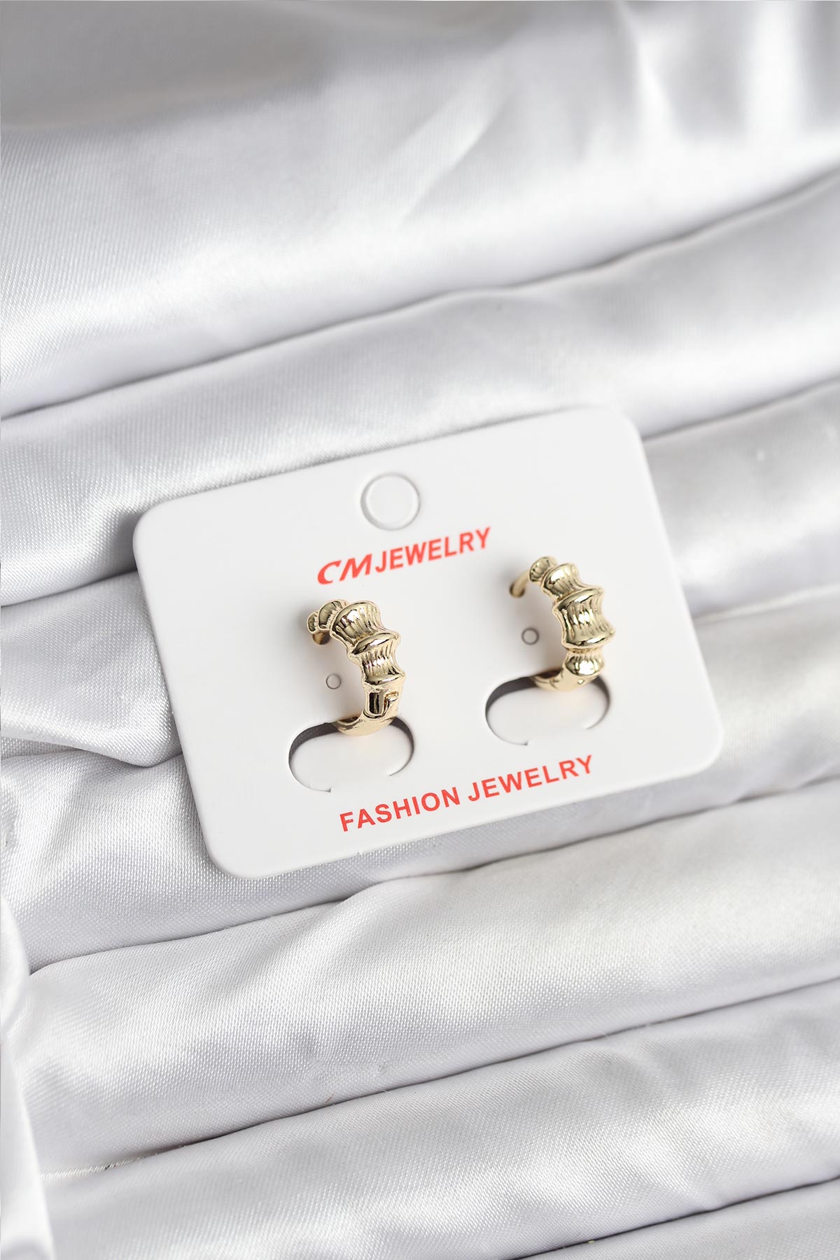 14K Gold Renk Kaplama CM Kadın Küpe - Lisinya