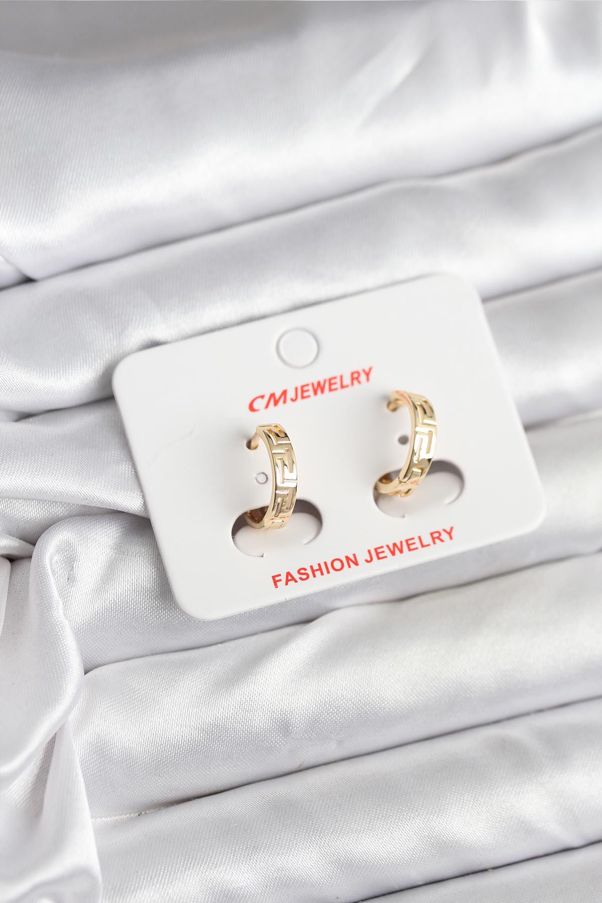 14K Gold Renk Kaplama CM Kadın Küpe - Lisinya