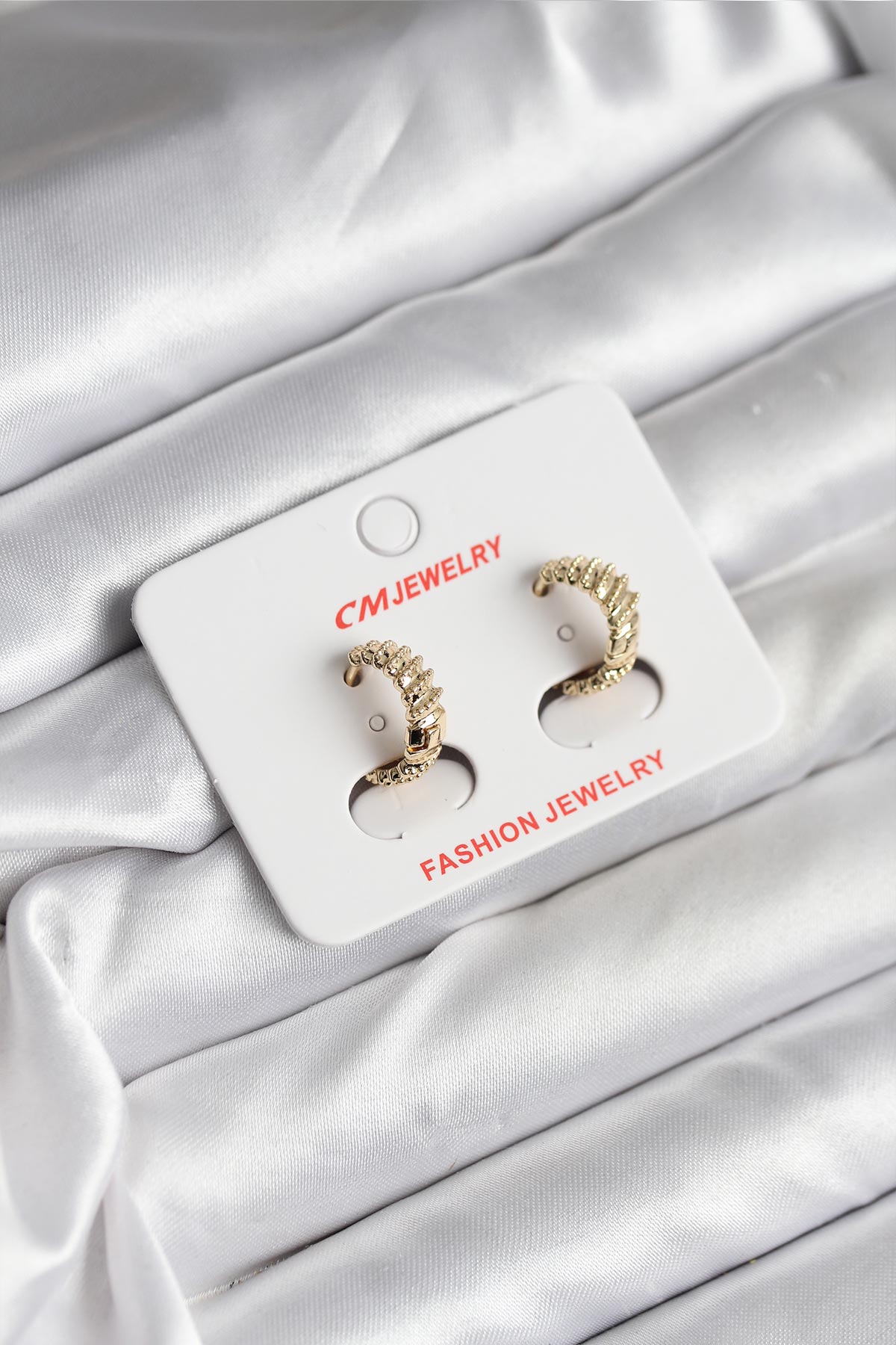 14K Gold Renk Kaplama CM Kadın Küpe - Lisinya