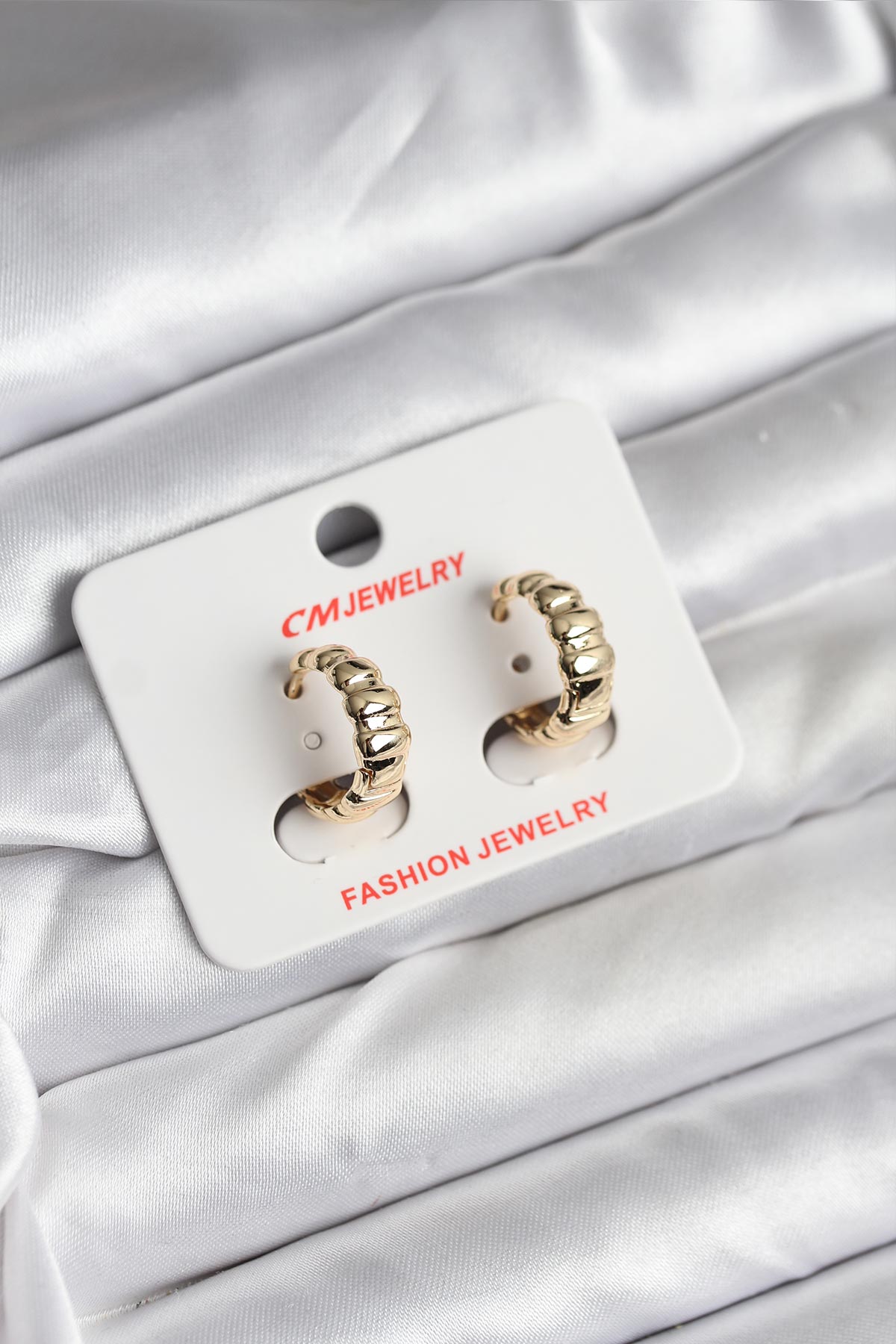 14K Gold Renk Kaplama CM Kadın Küpe - Lisinya