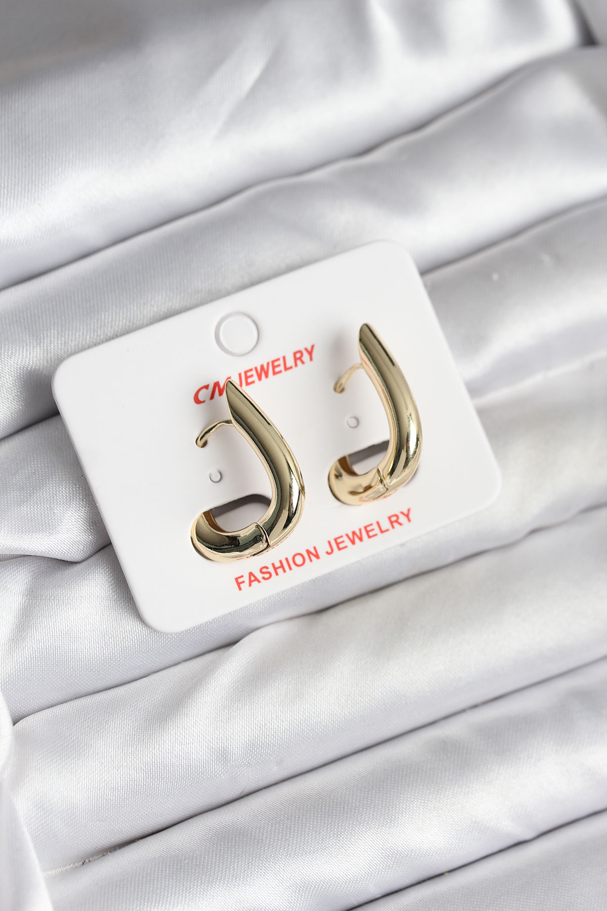 14K Gold Renk Kaplama CM Kadın Küpe - Lisinya