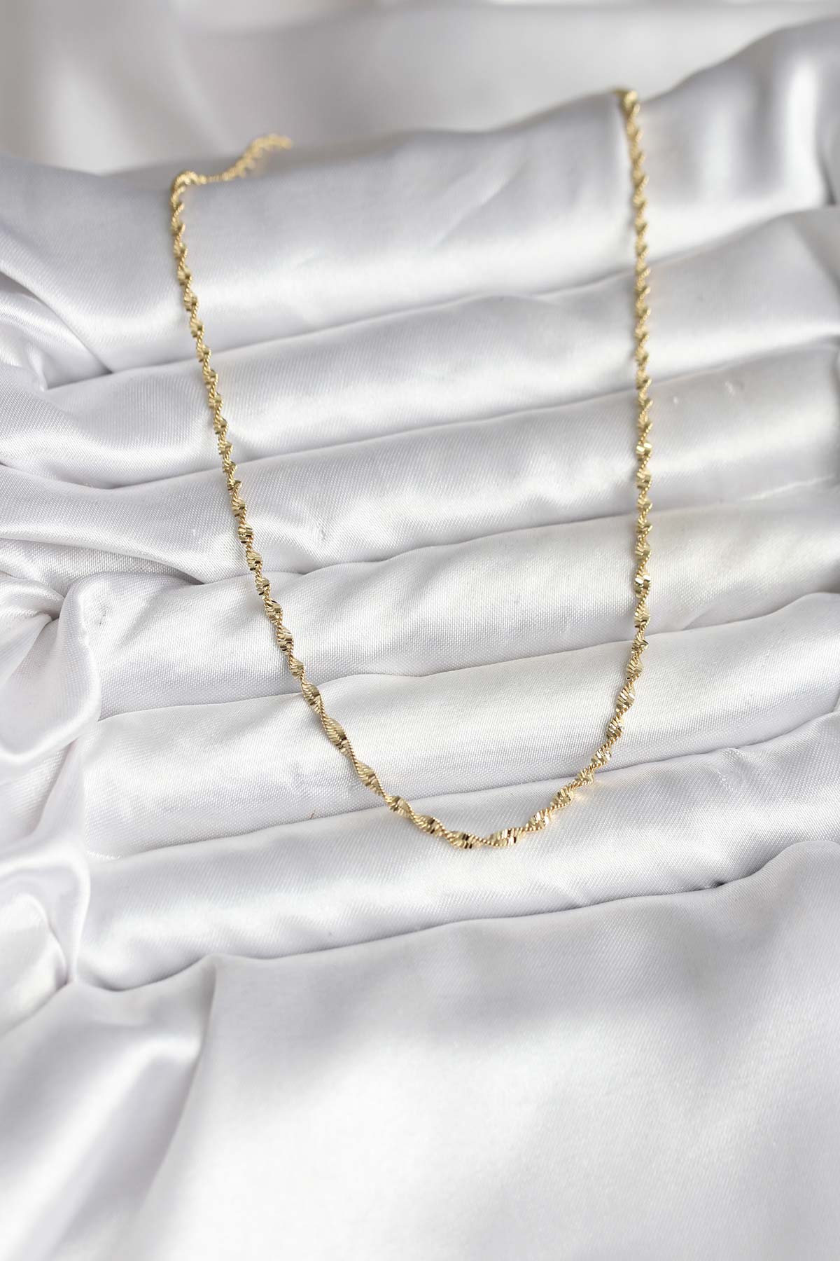 14K Gold Renk Kaplama Burgu Model CM Kadın Kolye - Lisinya 14K Gold Renk Kaplama Burgu Model CM Kadın Kolye - Lisinya