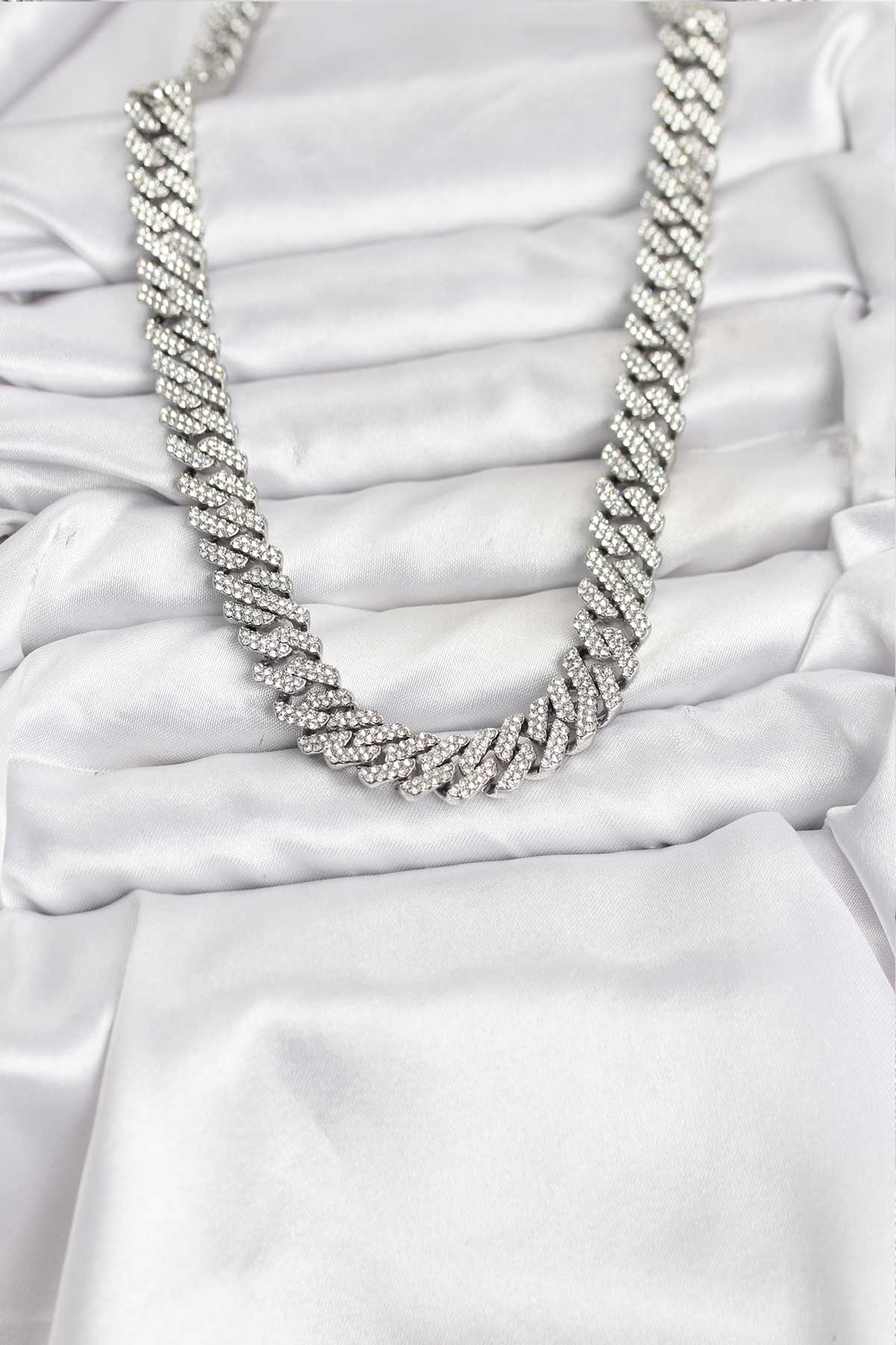 Pirinç Cuba Chain Gurmet Model Kolye - Lisinya Pirinç Cuba Chain Gurmet Model Kolye - Lisinya