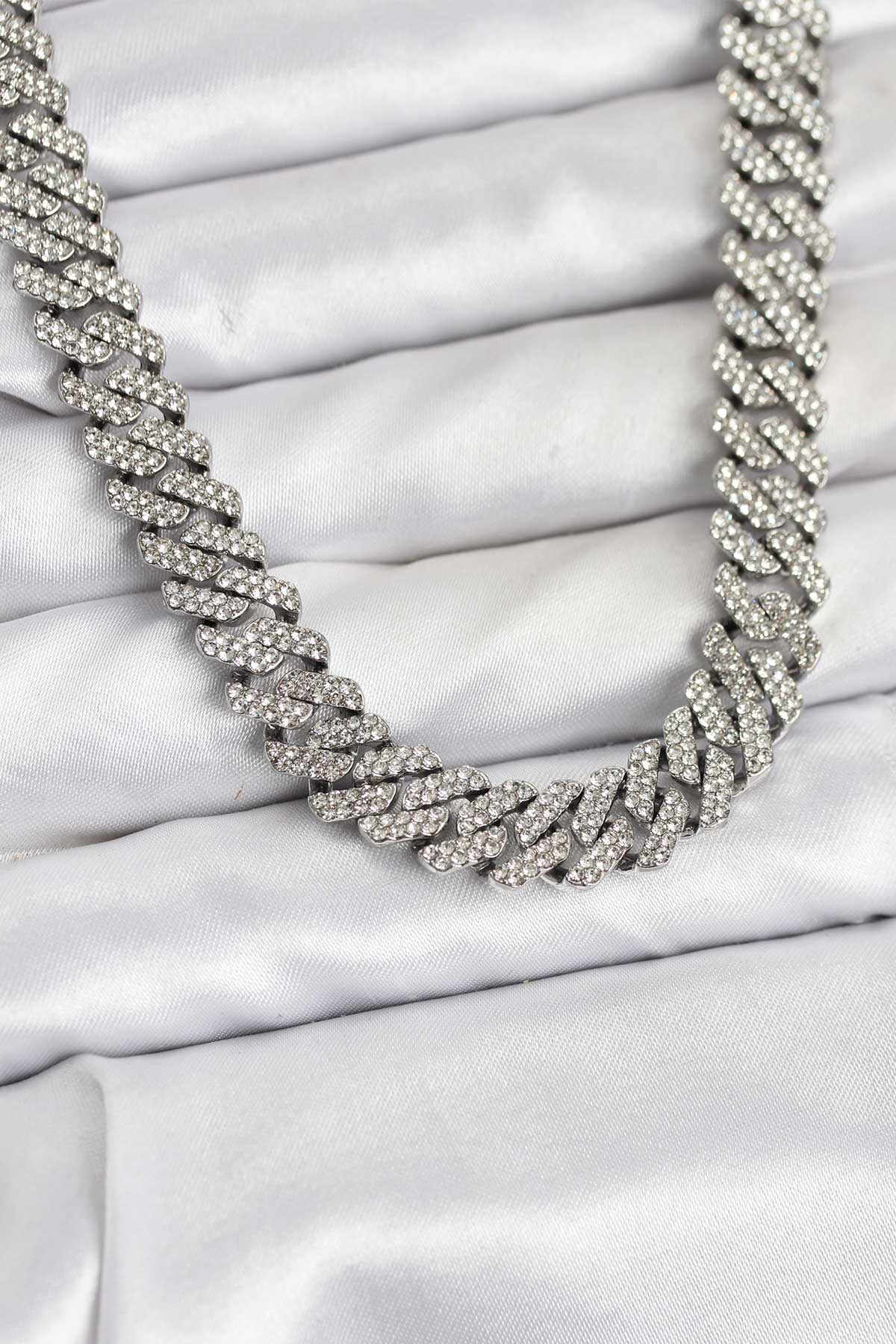 Pirinç Cuba Chain Gurmet Model Kolye - Lisinya