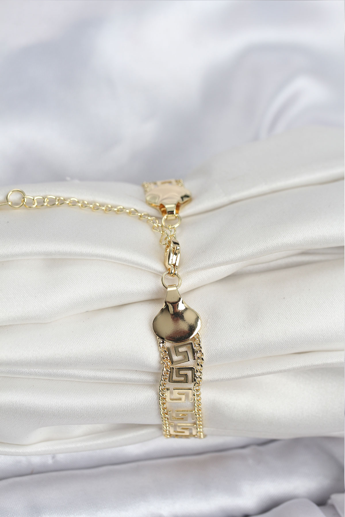 316L Çelik Gold Renk Labirent Model Kadın Bileklik - Lisinya