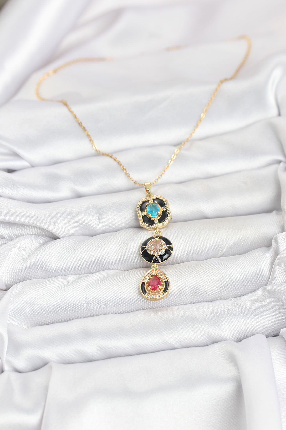 316L Çelik Vintage Model Kadın Kolye - Lisinya