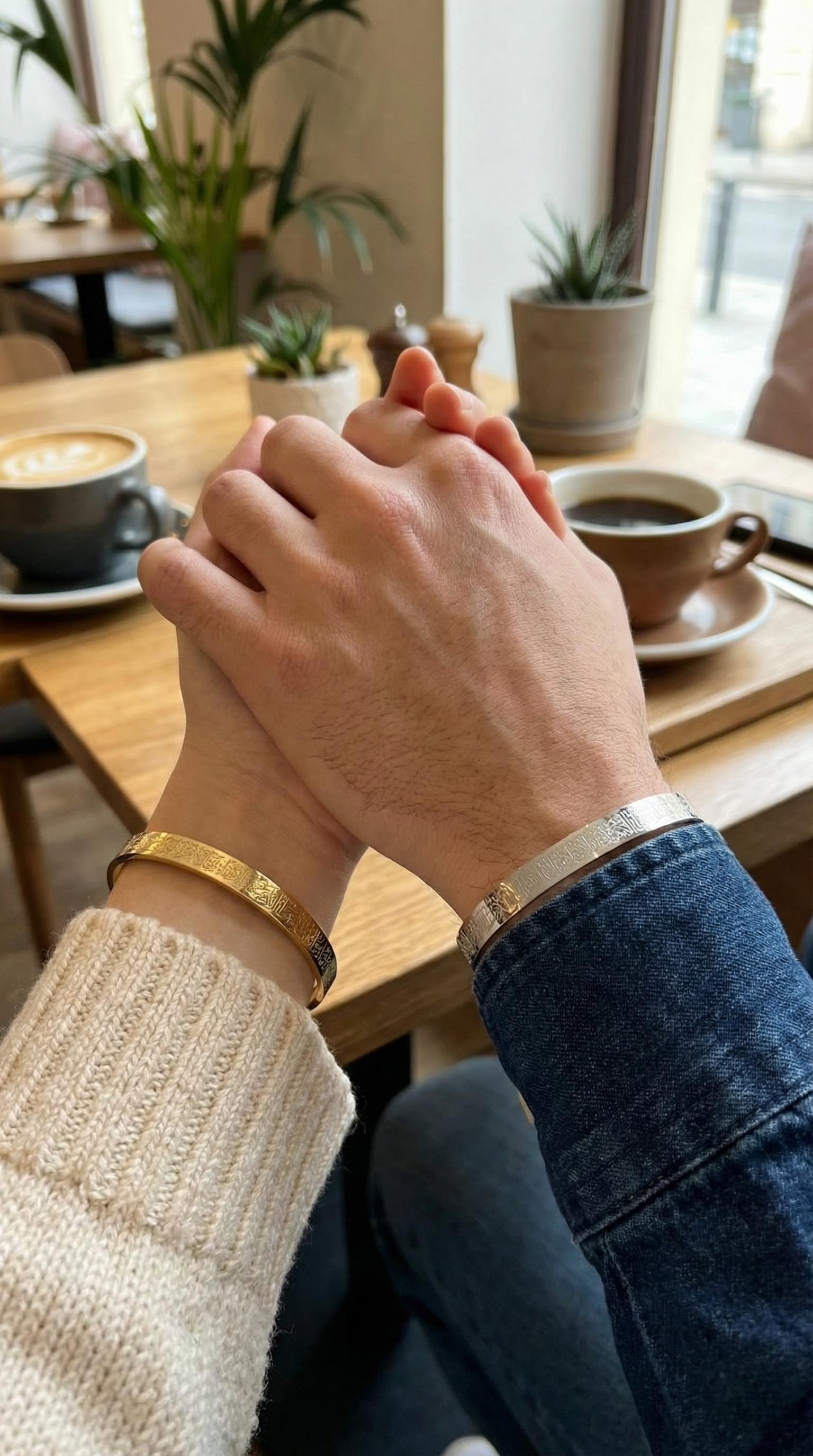 316L Çelik Gold Renk Ayetel Kürsi Yazılı Bileklik - Lisinya