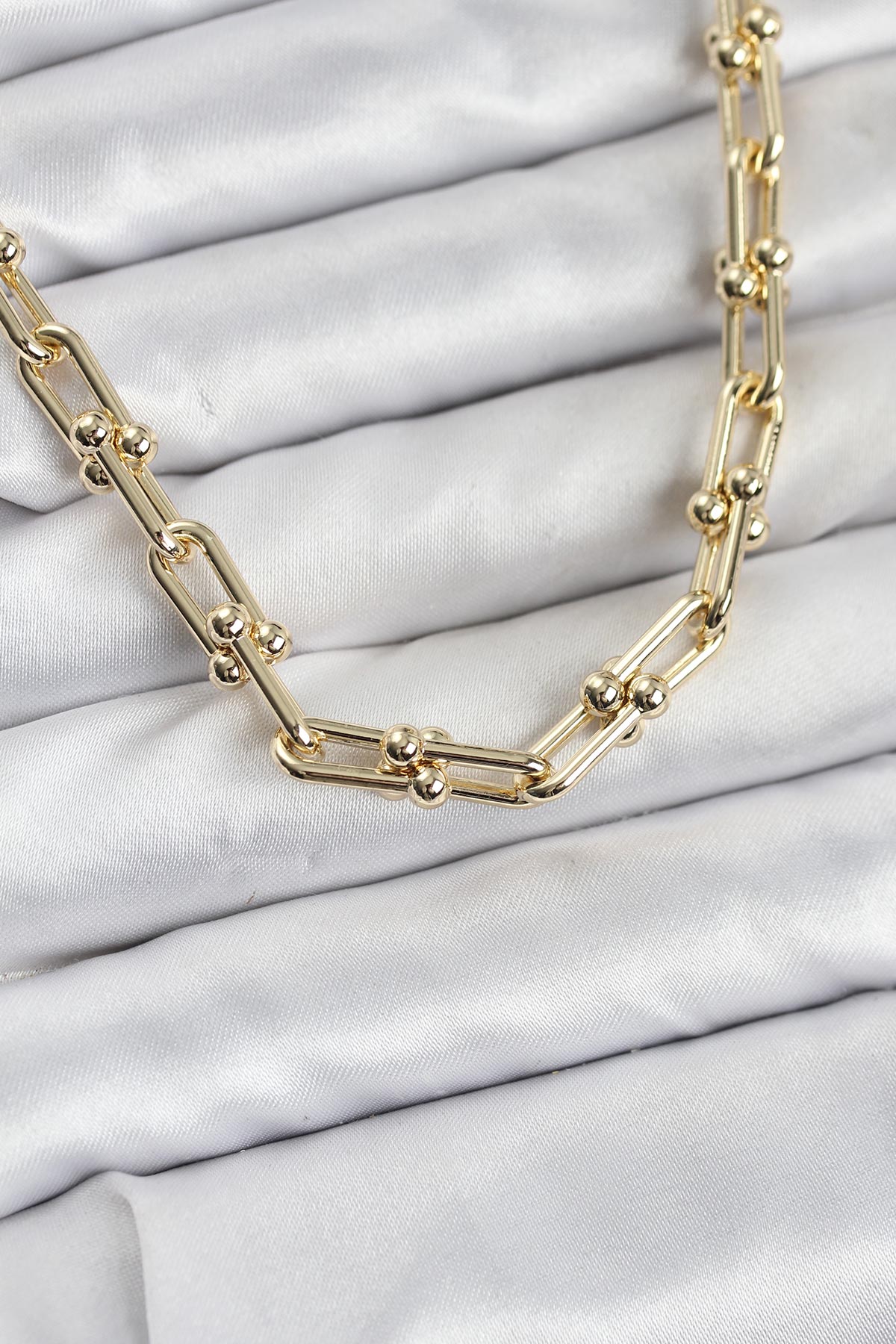 Pirinç Gold Renk Tifani Model Kadın Kolye - Lisinya