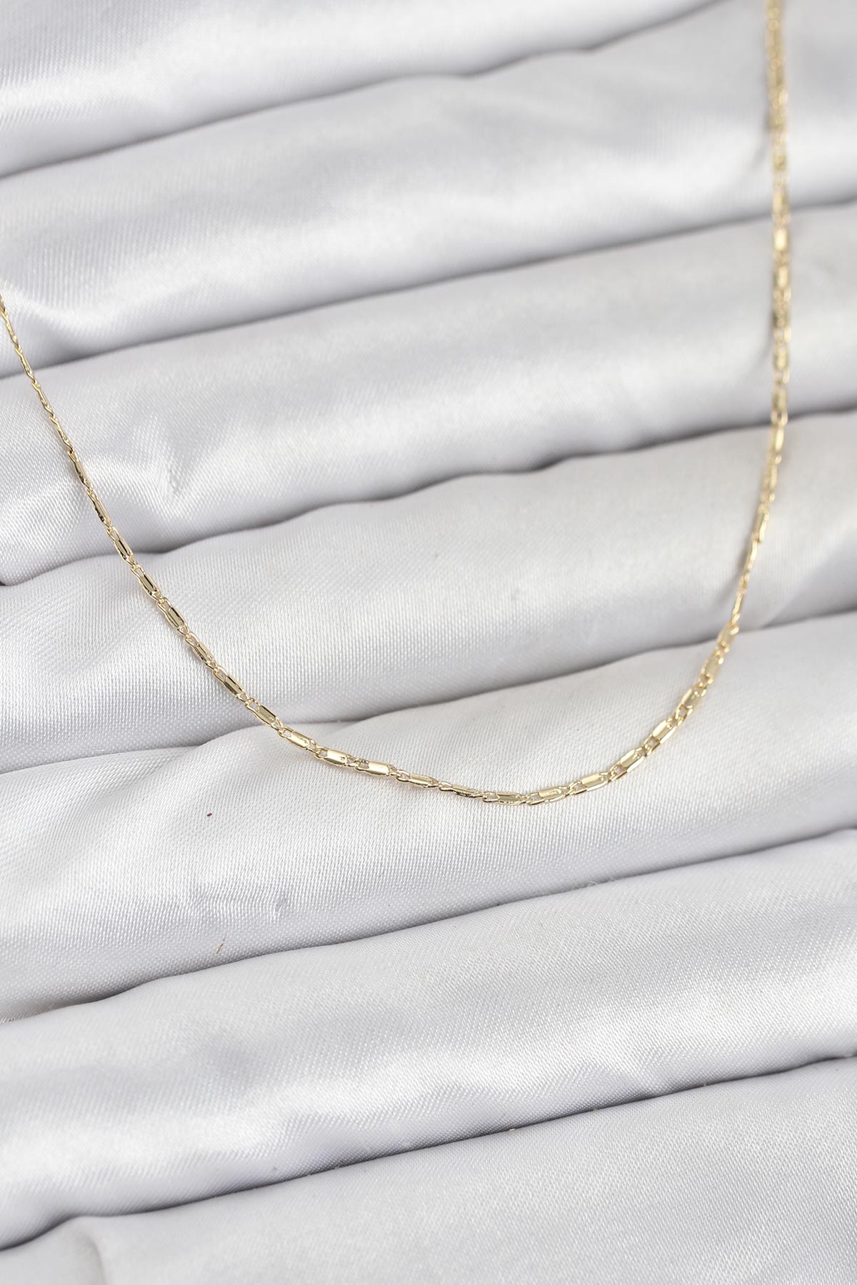 CM 14K Gold Renk Kesme Model 60 cm Kadın Kolye - Lisinya