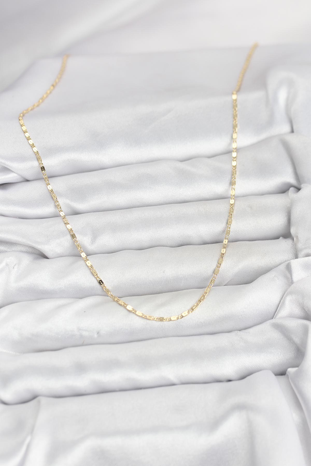 CM 14K Gold Renk Ezme Zincir Model 60 cm Kadın Kolye - Lisinya