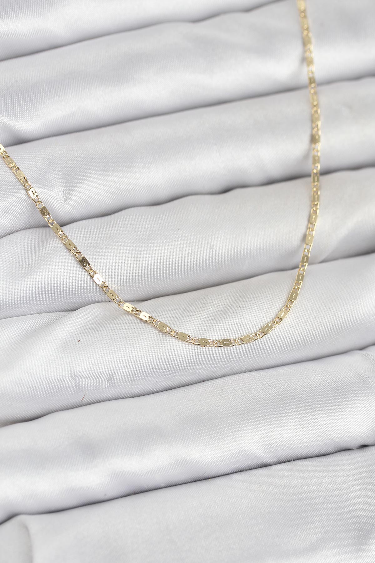 CM 14K Gold Renk Ezme Zincir Model 60 cm Kadın Kolye - Lisinya