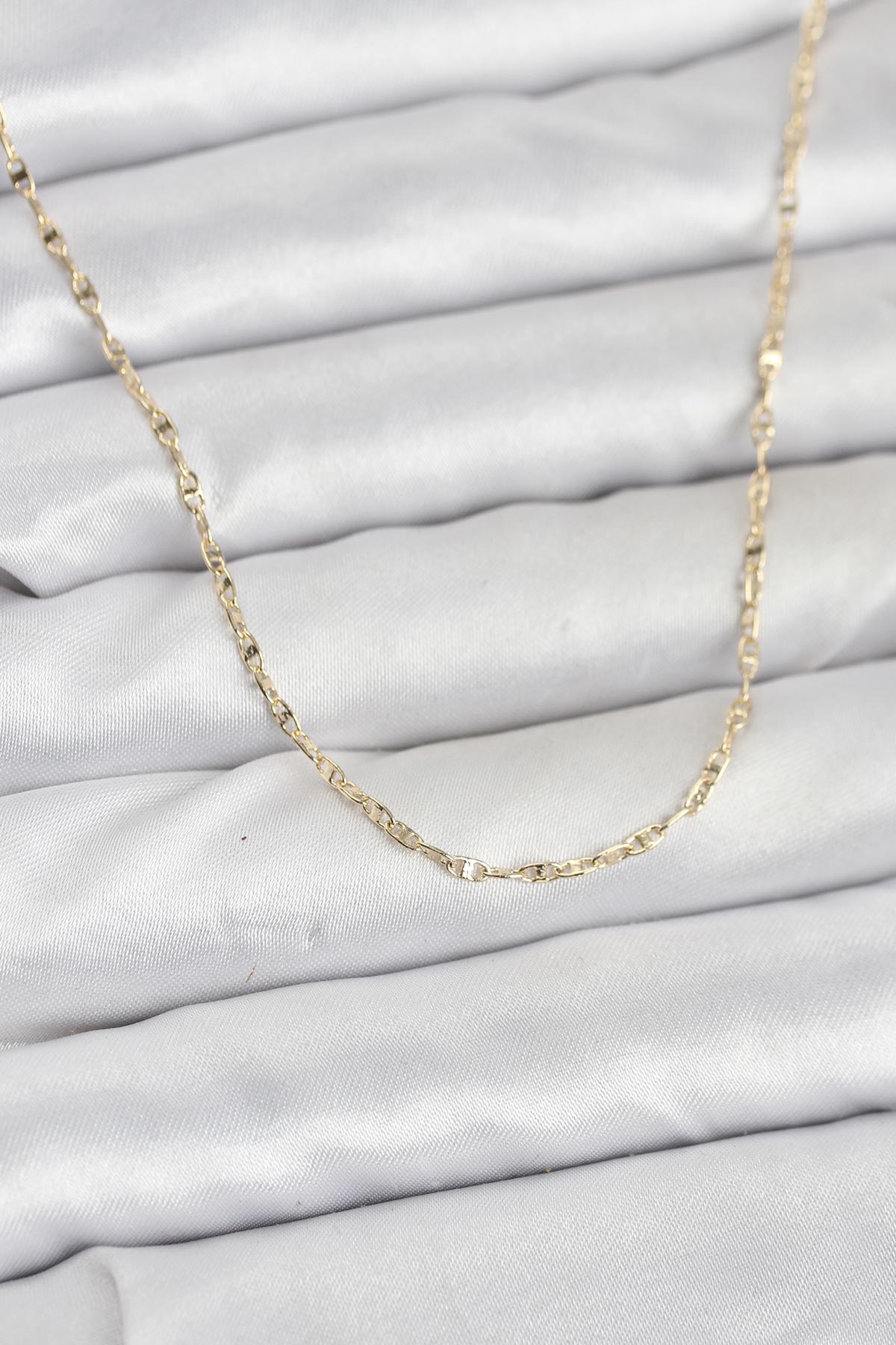 CM 14K Gold Renk Gemici Zincir Model 60 cm Kadın Kolye - Lisinya