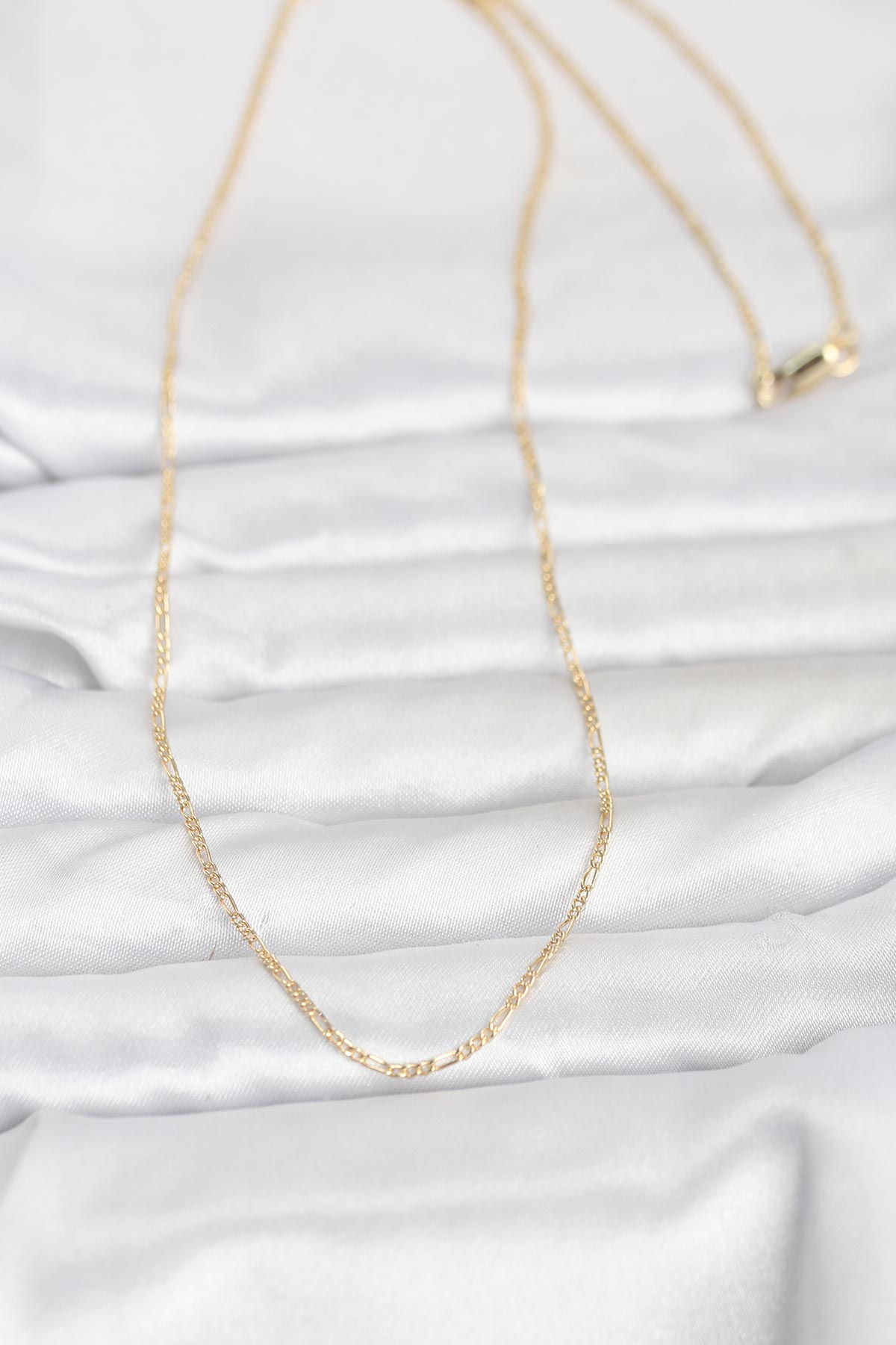 CM 14K Gold Renk 60 cm Zincirli Kadın Kolye - Lisinya