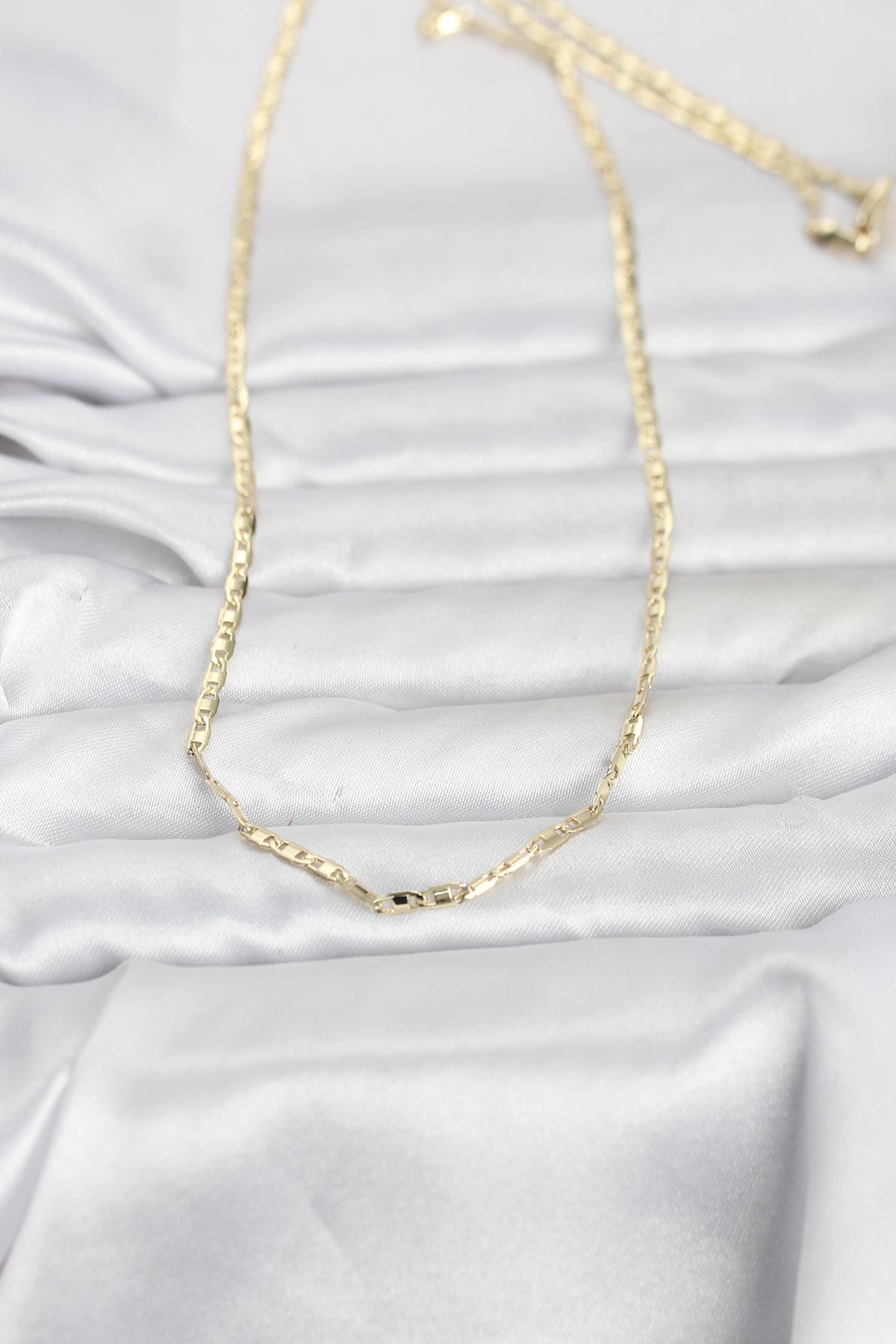 CM 14K Gold Renk Gemici Zincir Model 60 cm Kadın Kolye - Lisinya