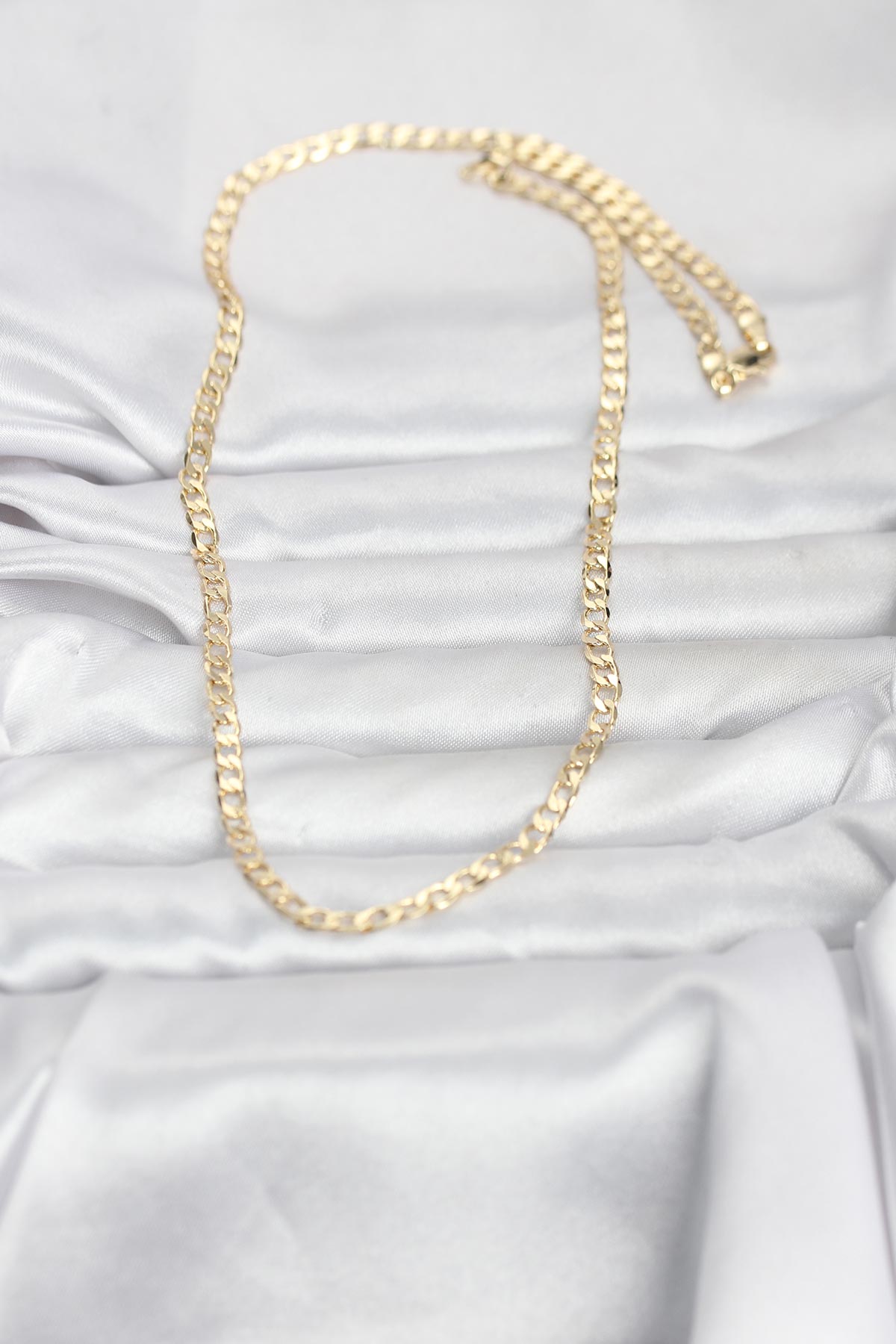 CM 14K Gold Renk Zincir Model 60 cm Kadın Kolye - Lisinya