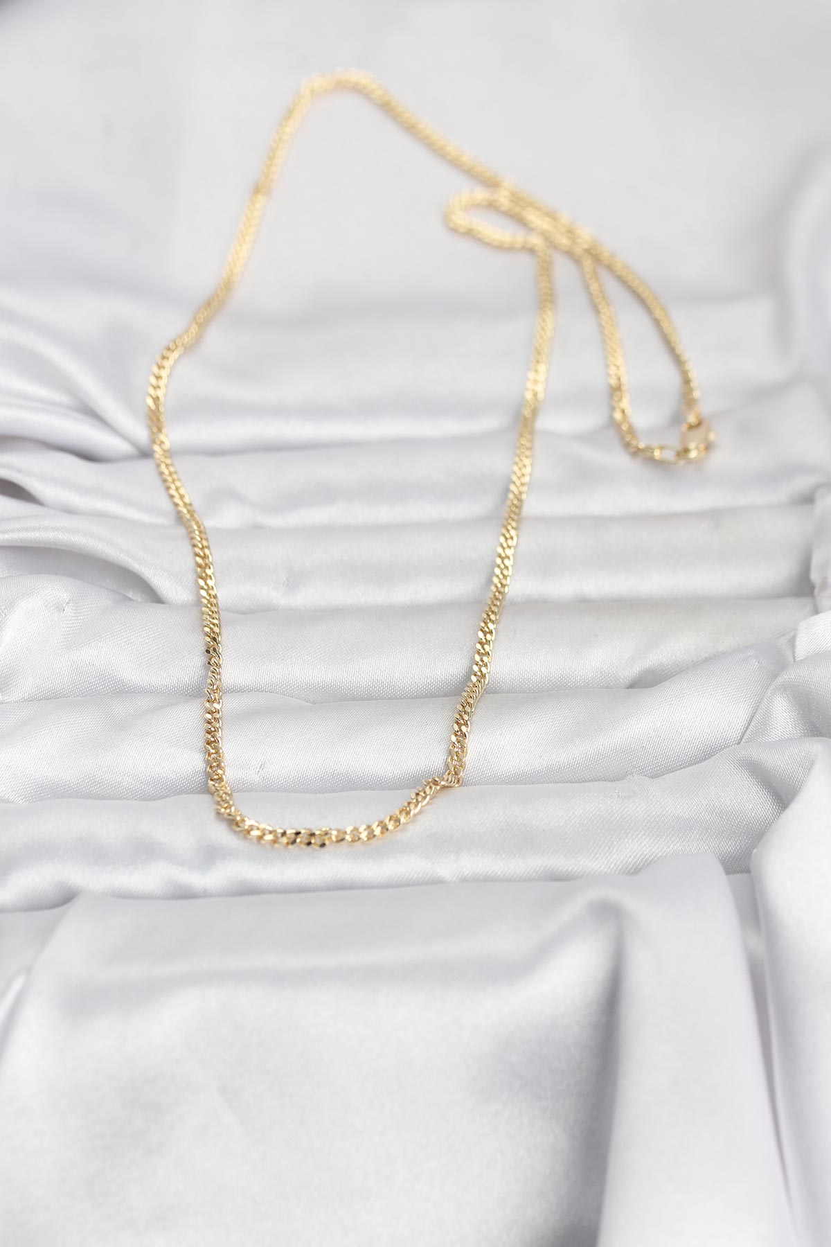 CM 14K Gold Renk 60 cm Zincir Kadın Kolye - Lisinya