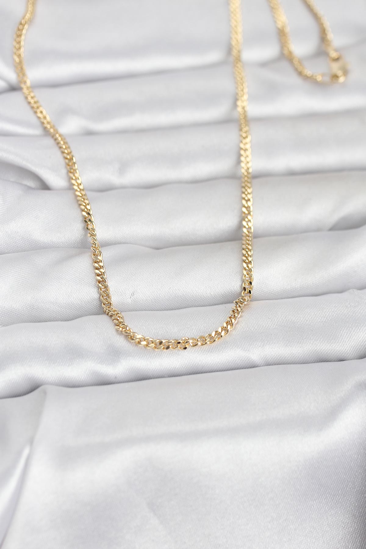 CM 14K Gold Renk 60 cm Zincir Kadın Kolye - Lisinya