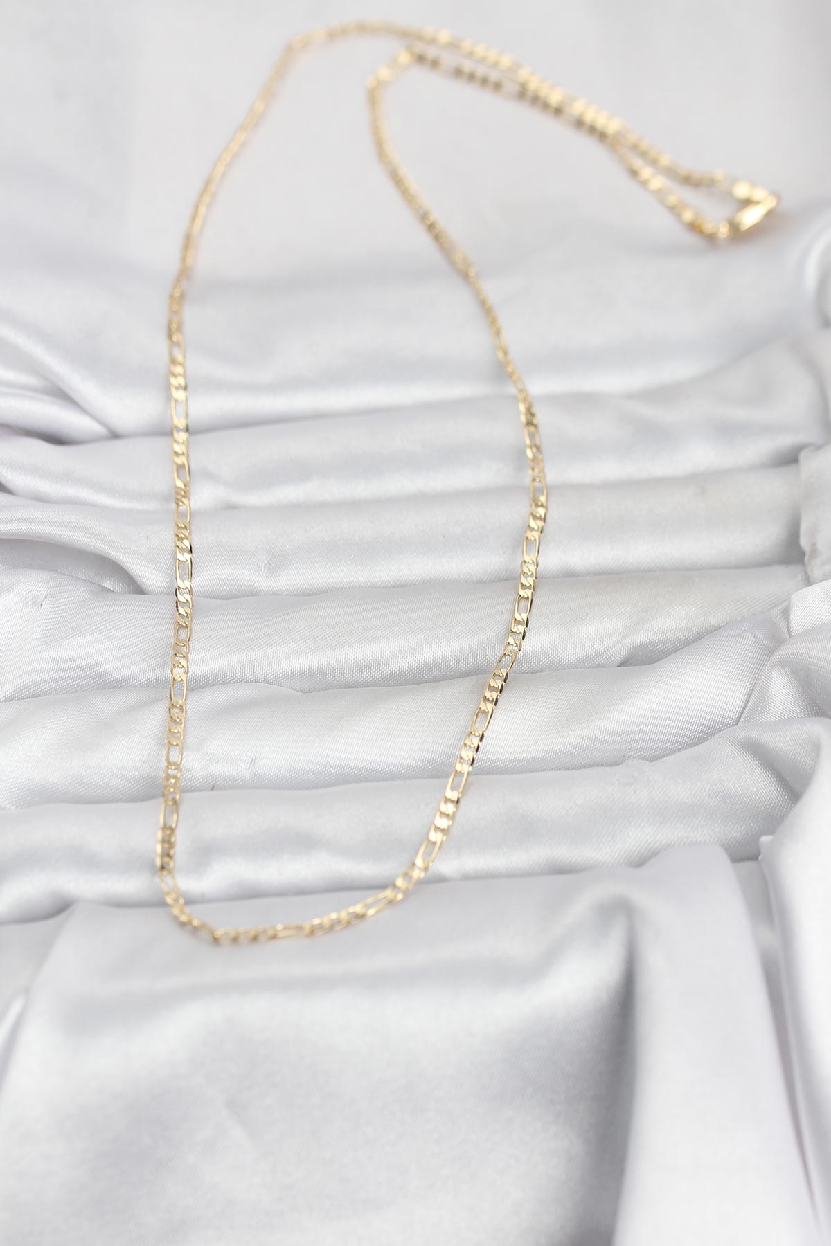 CM 14K Gold Renk İnce Kuşgözü Zincir Model 60 cm Kadın Kolye - Lisinya