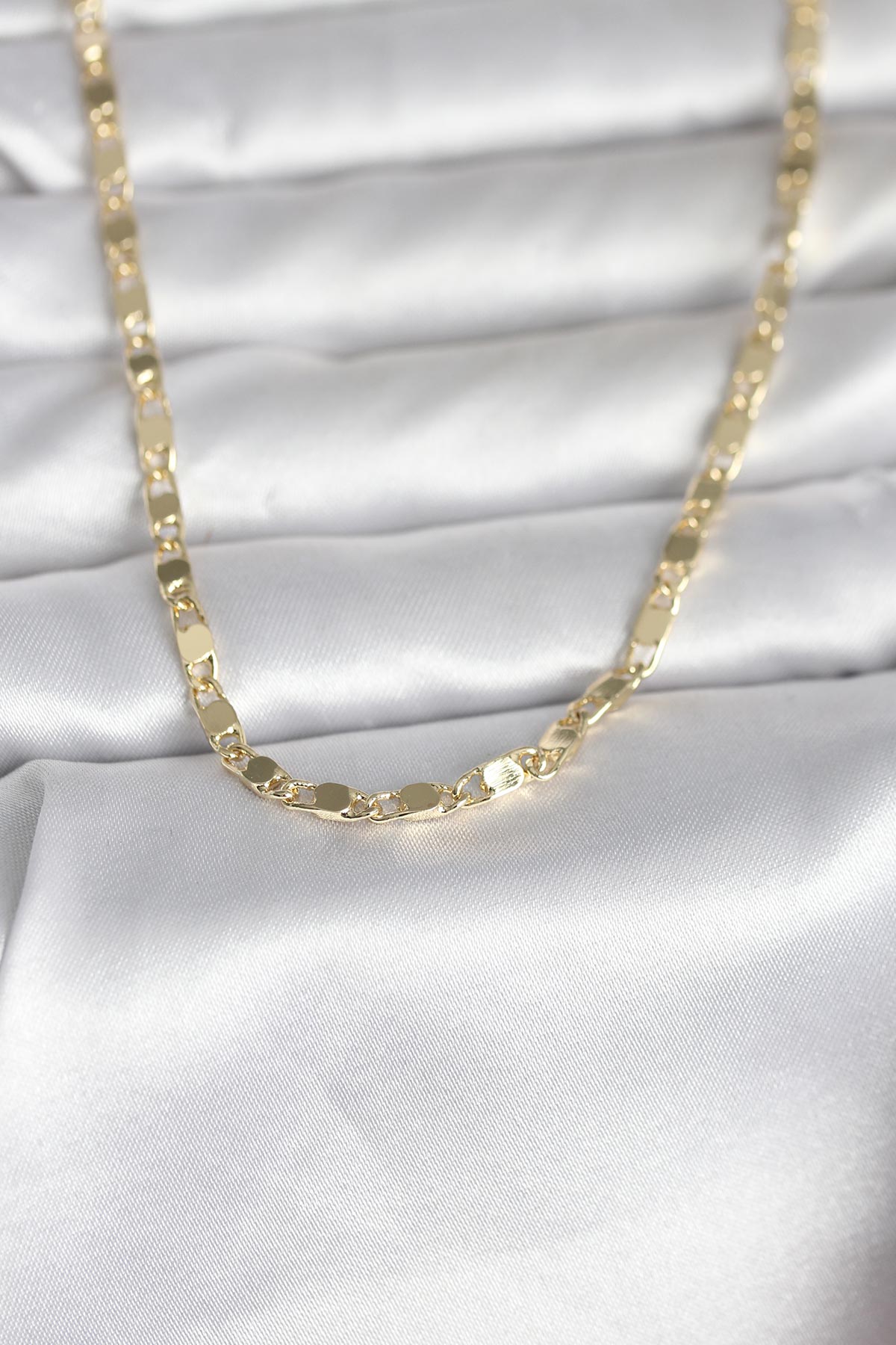 CM 14K Gold Renk Arpa Model 45 cm Kadın Kolye - Lisinya