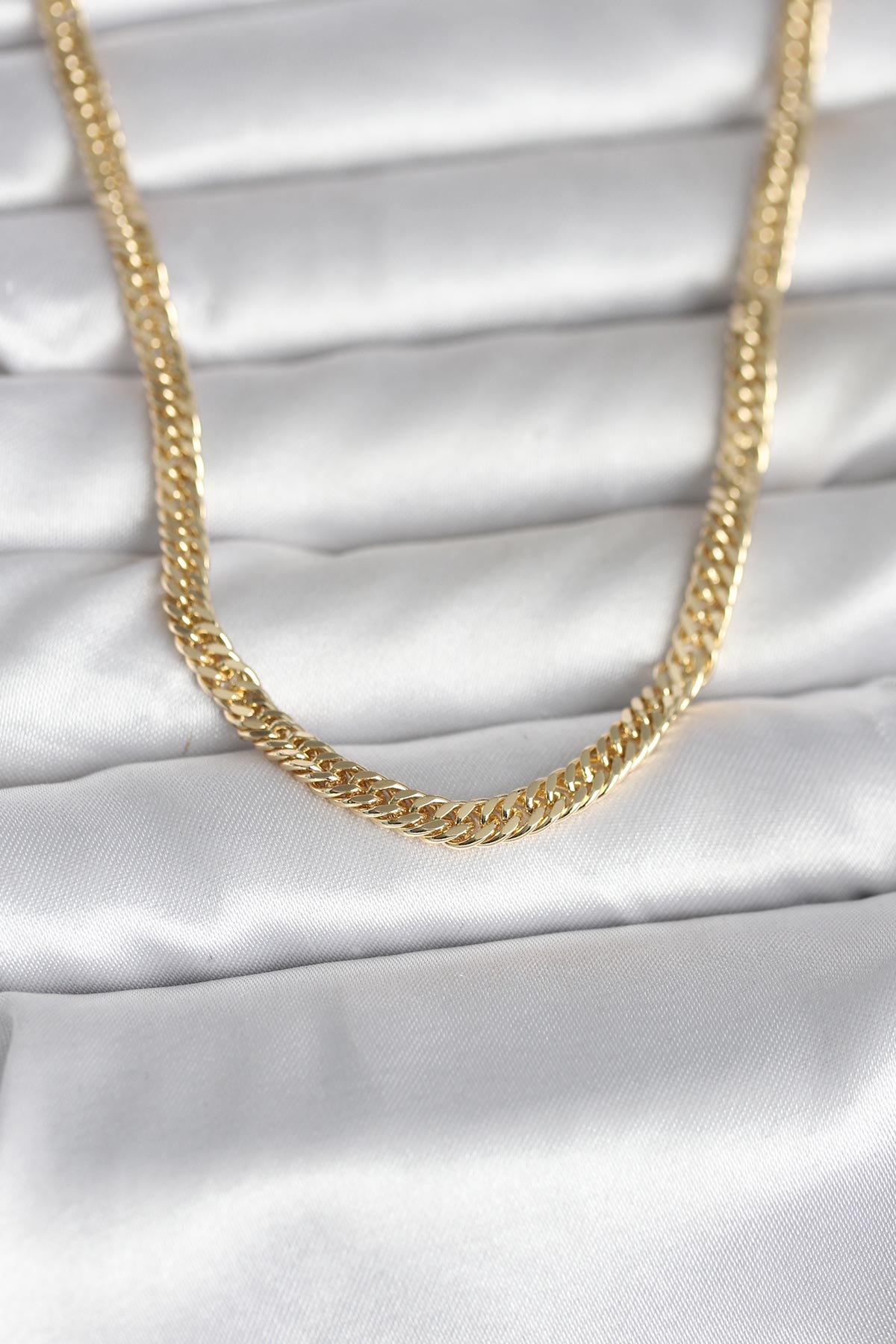 CM 14K Gold Renk Zincir Model 45 cm Kadın Kolye - Lisinya