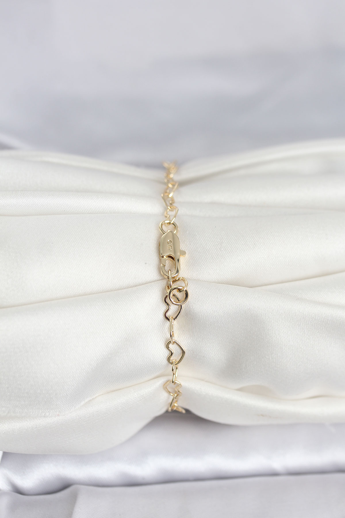 CM 14K Gold Renk Kalpli Zincir Model Kadın Bileklik - Lisinya