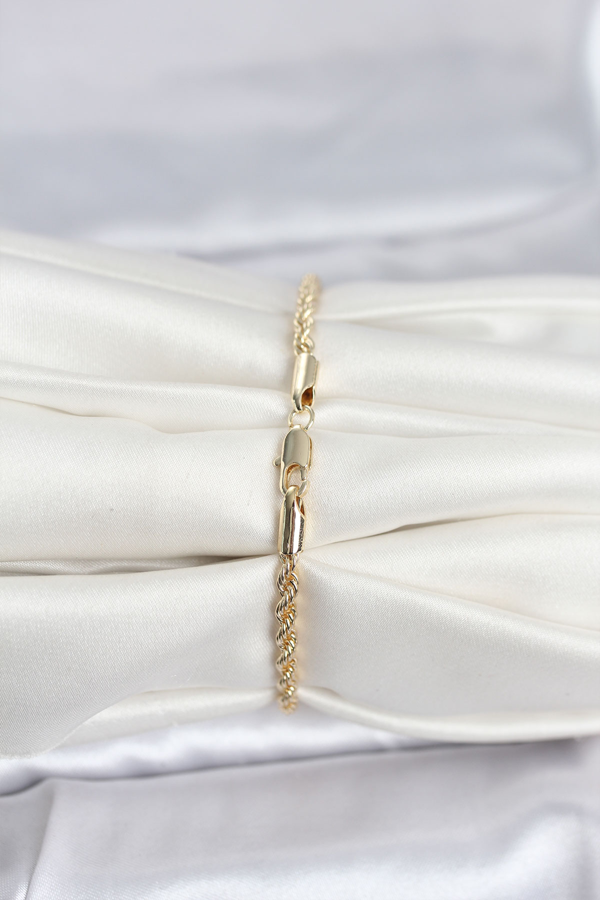 CM 14K Gold Renk Burgu Model Kadın Bileklik - Lisinya CM 14K Gold Renk Burgu Model Kadın Bileklik - Lisinya