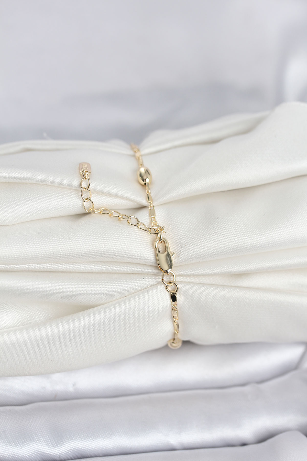 CM 14K Gold Renk Damla Topçuk Model Kadın Bileklik - Lisinya