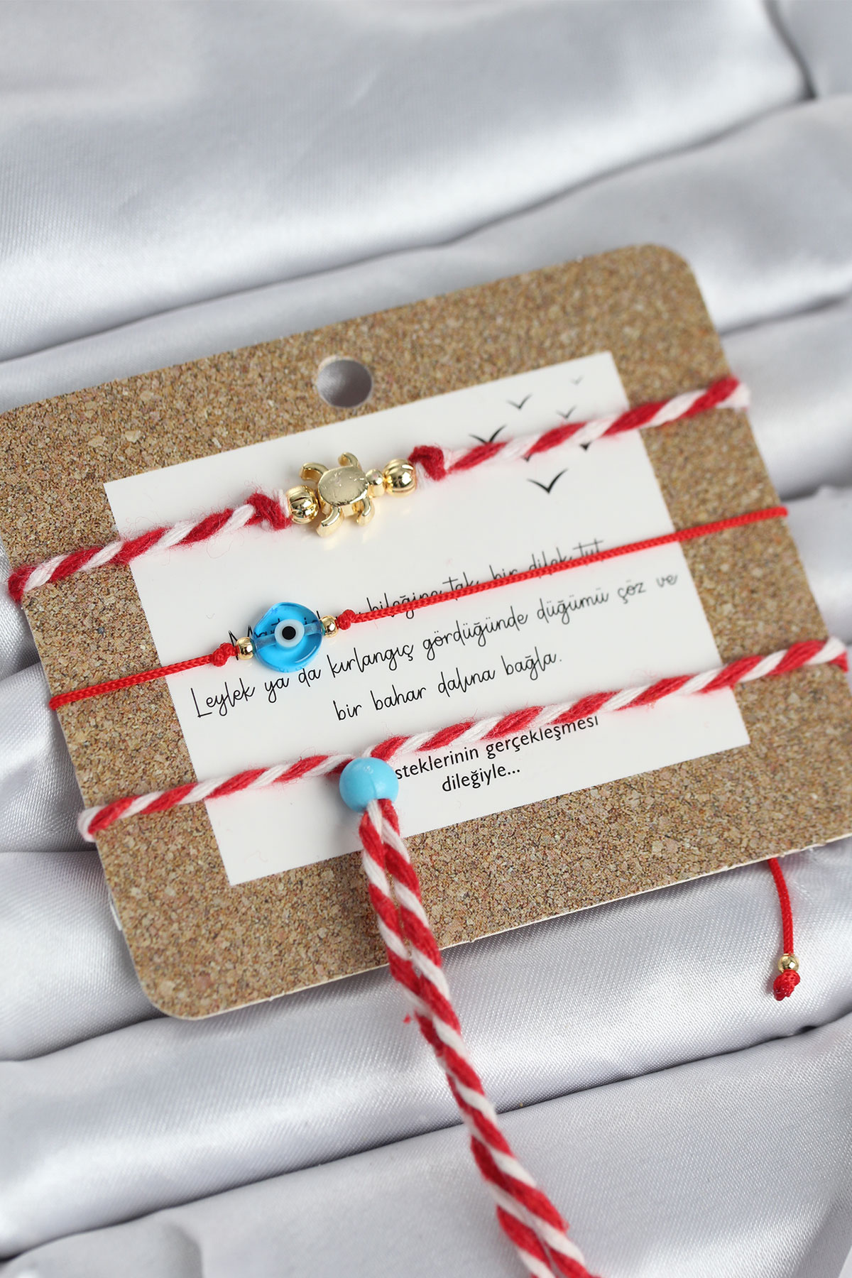 Marteniçka Bileklik 3'lü Caretta Caretta ve Nazarlı Model - Lisinya