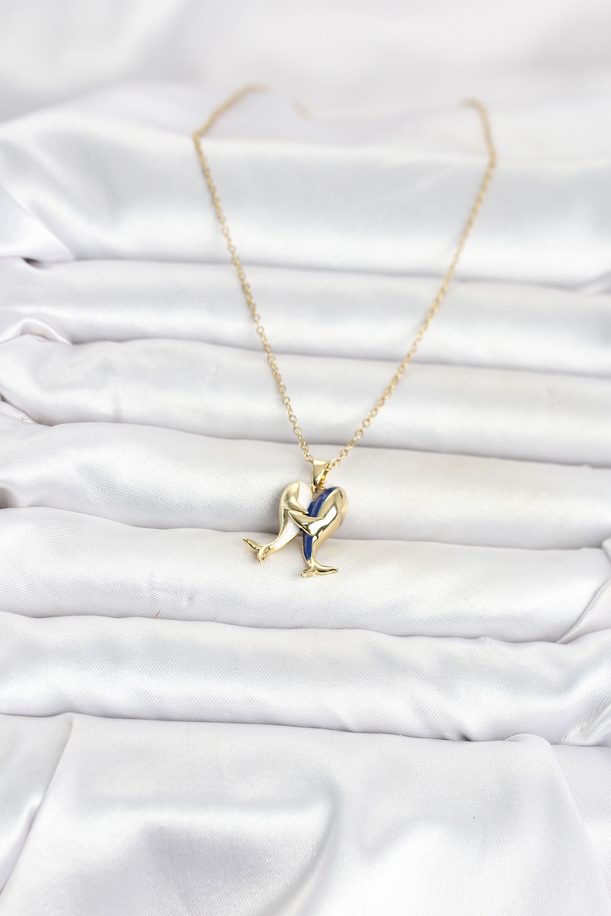 316L Çelik Zincir Gold Renk Dolphin Model Kadın Kolye - Lisinya 316L Çelik Zincir Gold Renk Dolphin Model Kadın Kolye - Lisinya