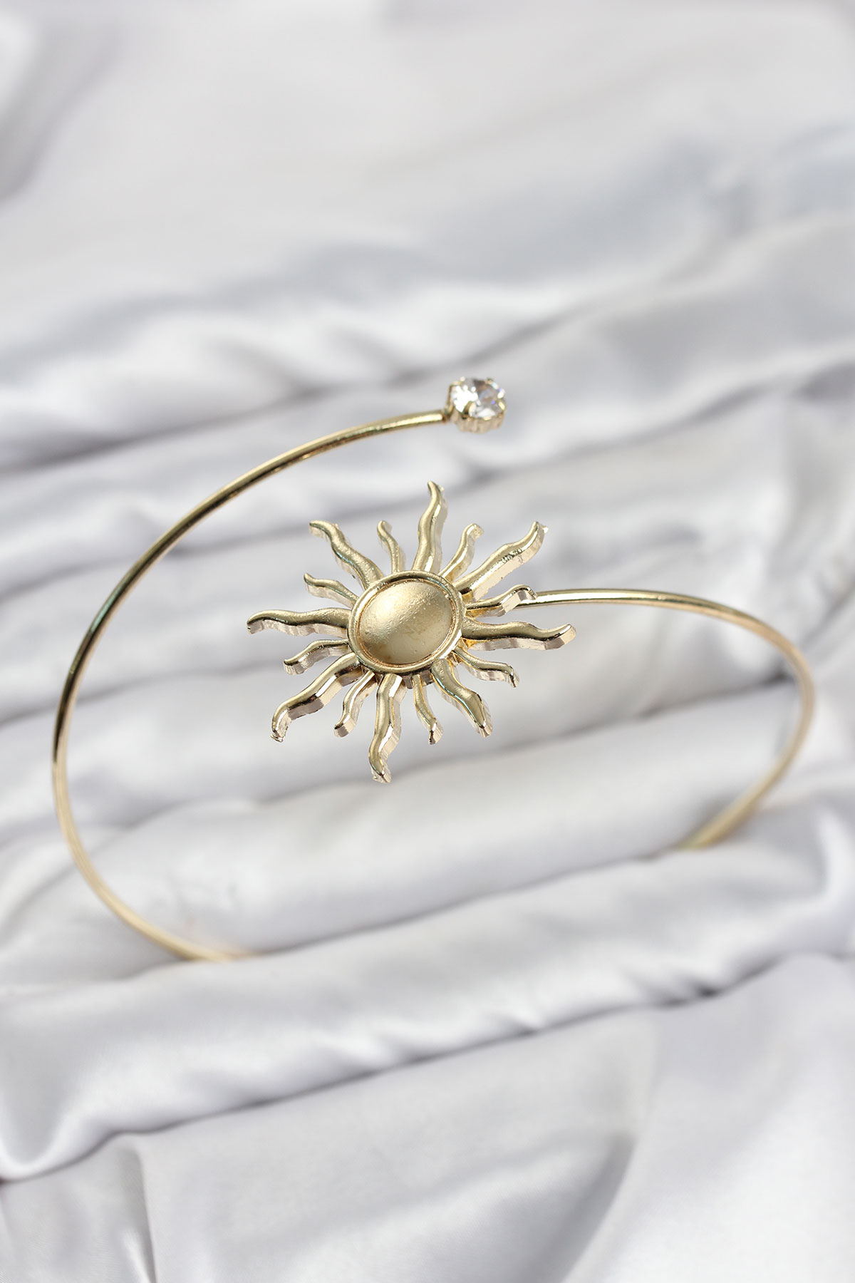 Pazu Bileklik Gold Renk Pirinç Güneş Model - Lisinya