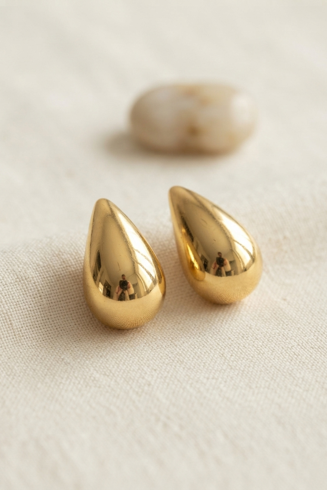 316L Çelik Gold Renk Damla Model Küpe - Lisinya 316L Çelik Gold Renk Damla Model Küpe - Lisinya