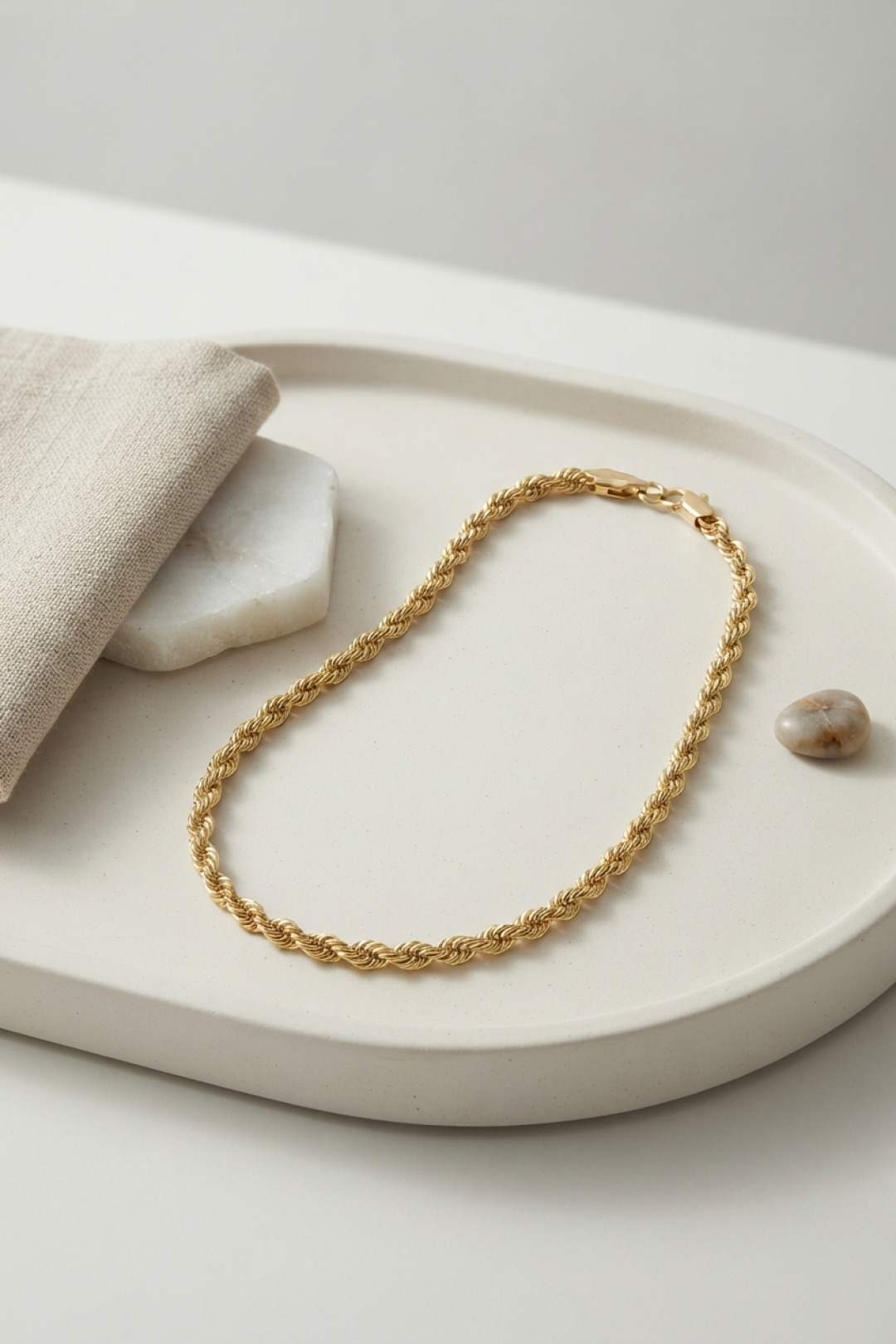 CM Burgu Model Gold Renk 10 mm Kalınlık 50 cm Kadın Kolye - Lisinya CM Burgu Model Gold Renk 10 mm Kalınlık 50 cm Kadın Kolye - Lisinya