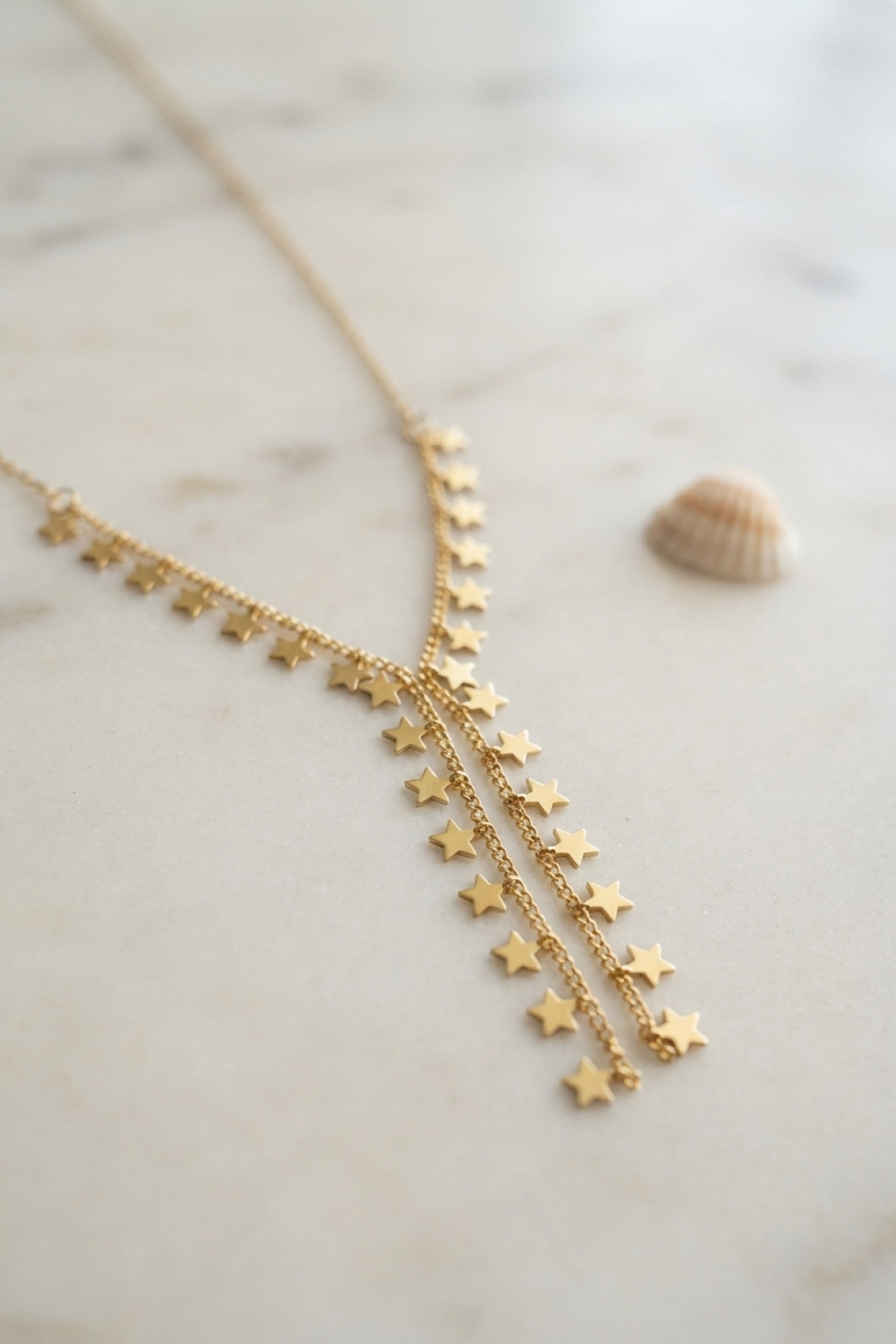 Gold Pirinç Yıldız Model Kadın Kolye - Lisinya Gold Pirinç Yıldız Model Kadın Kolye - Lisinya