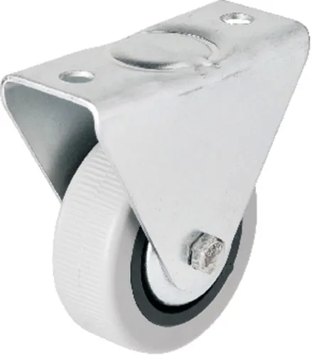 106 - 50 Mm Sabit Kapaklı Gri Pvc Teker - Lisinya