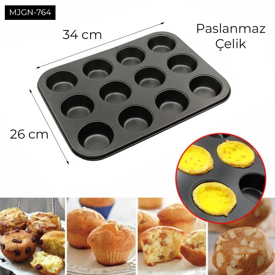 12 Gözlü Kek Kalıbı - Lisinya