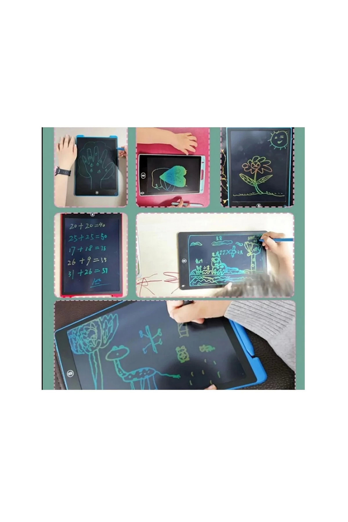 12 Inc Renkli Lcd Grafik Dijital Kalemli Çizim Tableti Yazı Tahta Not Yazma Eğitim Tableti Kırmızı - Lisinya 12 Inc Renkli Lcd Grafik Dijital Kalemli Çizim Tableti Yazı Tahta Not Yazma Eğitim Tableti Kırmızı - Lisinya