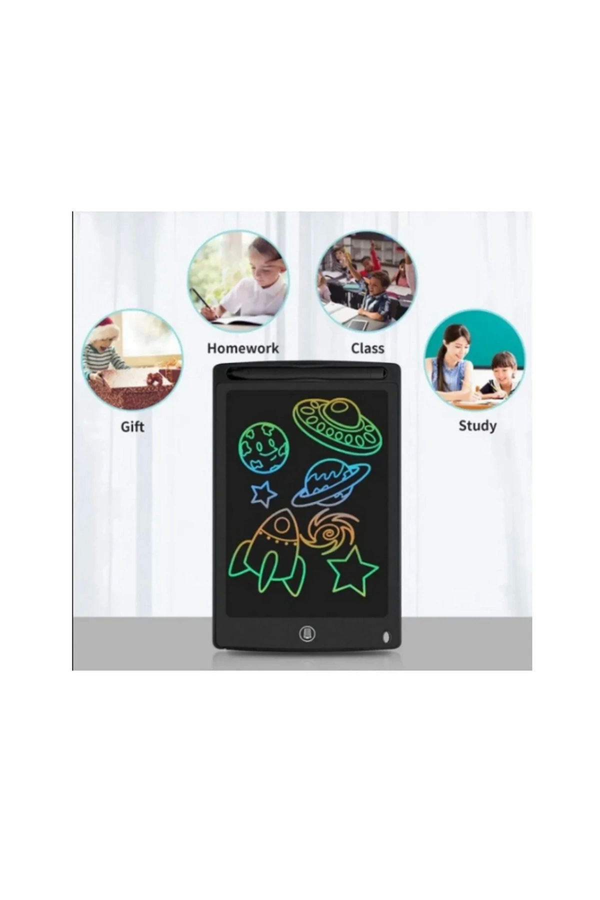 12 Inc Renkli Lcd Grafik Dijital Kalemli Çizim Tableti Yazı Tahta Not Yazma Eğitim Tableti Kırmızı - Lisinya 12 Inc Renkli Lcd Grafik Dijital Kalemli Çizim Tableti Yazı Tahta Not Yazma Eğitim Tableti Kırmızı - Lisinya